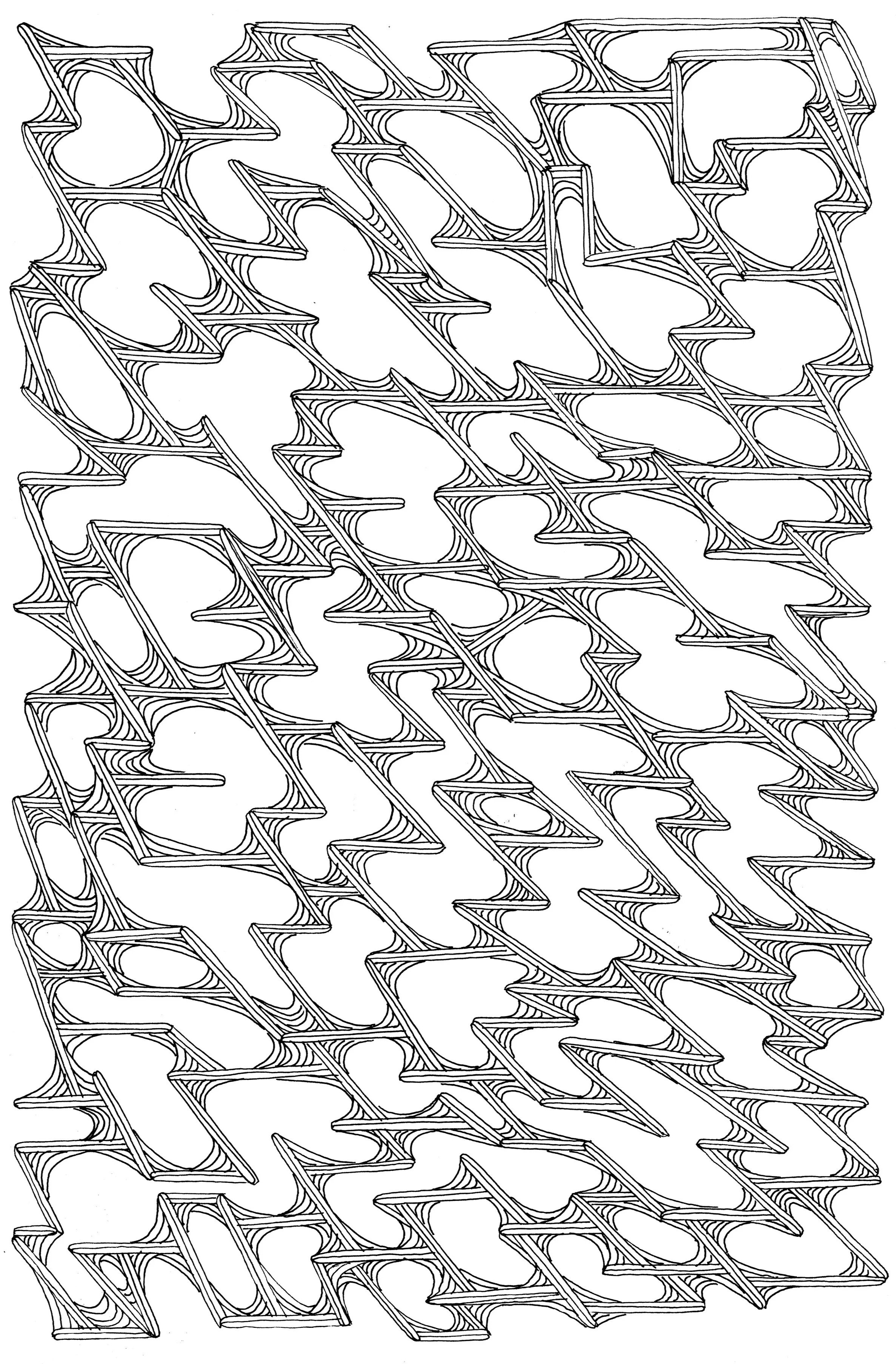 Grain | Pen on paper | 10 x 6.5 inches 25.4 x 16.5 cm