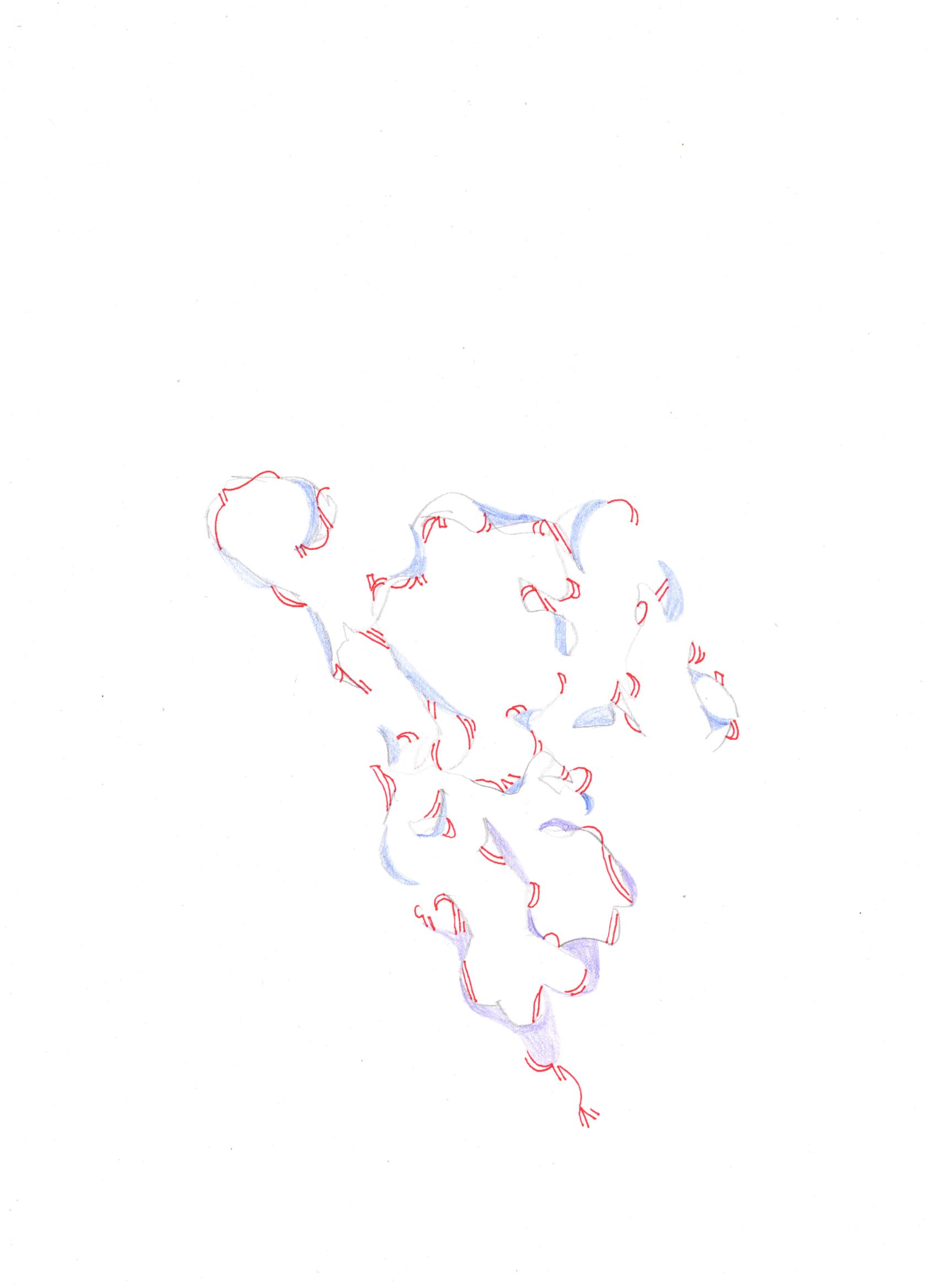 Soft | Colored pencil & pen on paper | 11 x 8.5 inches 27.9 x 21.5 cm