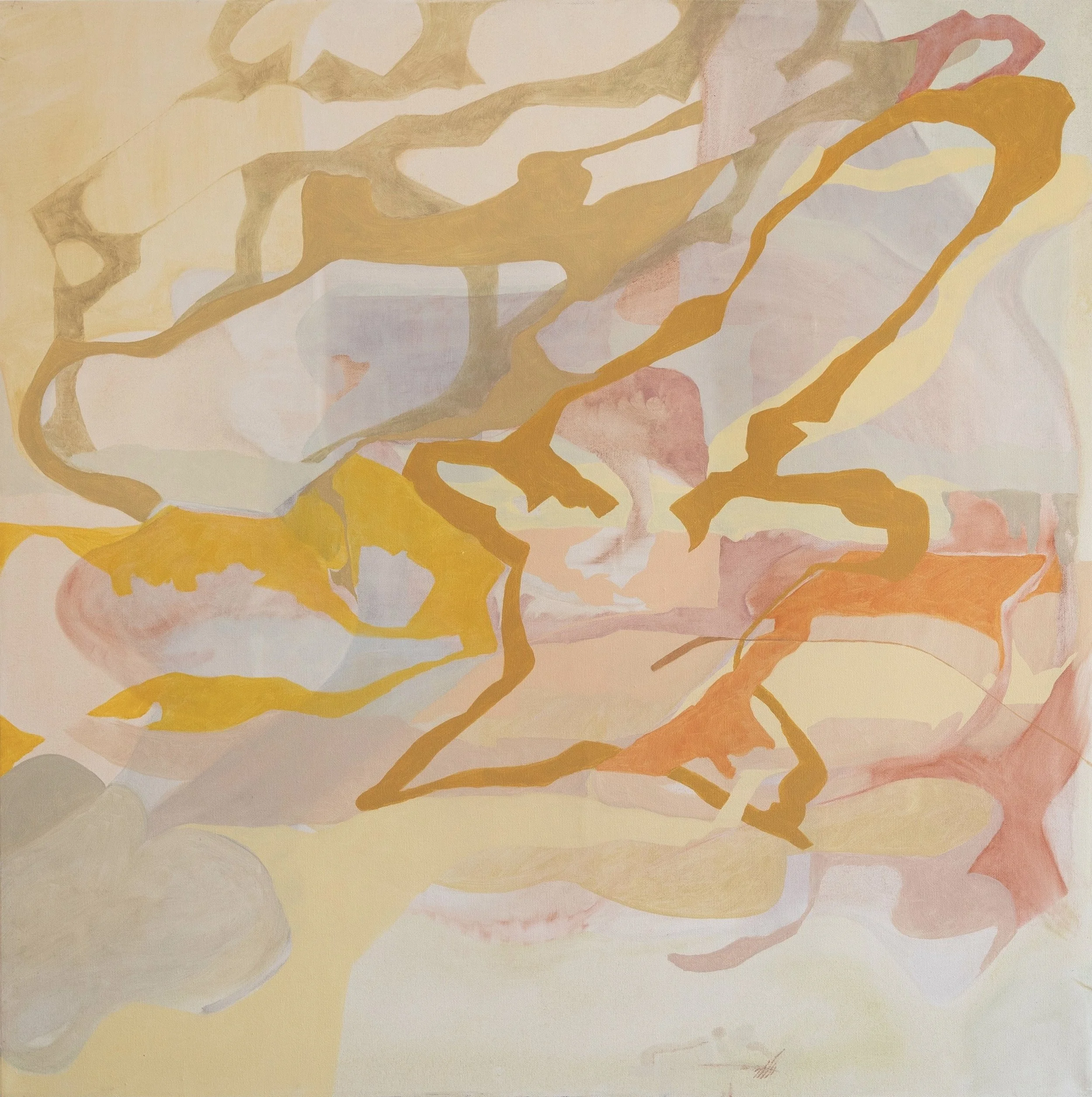 Swimming in the Rain 2025 | Oil on canvas | 36 x 36 inches 91.4 x 91.4 cm