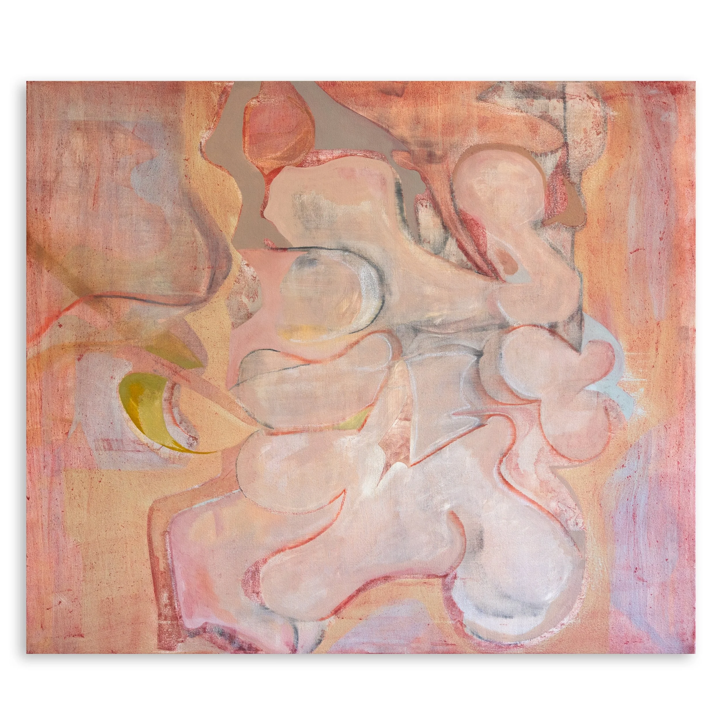 Chueca II 2026 | Charcoal & oil on canvas | 36 x 42 inches 91.4 x 106.6 cm