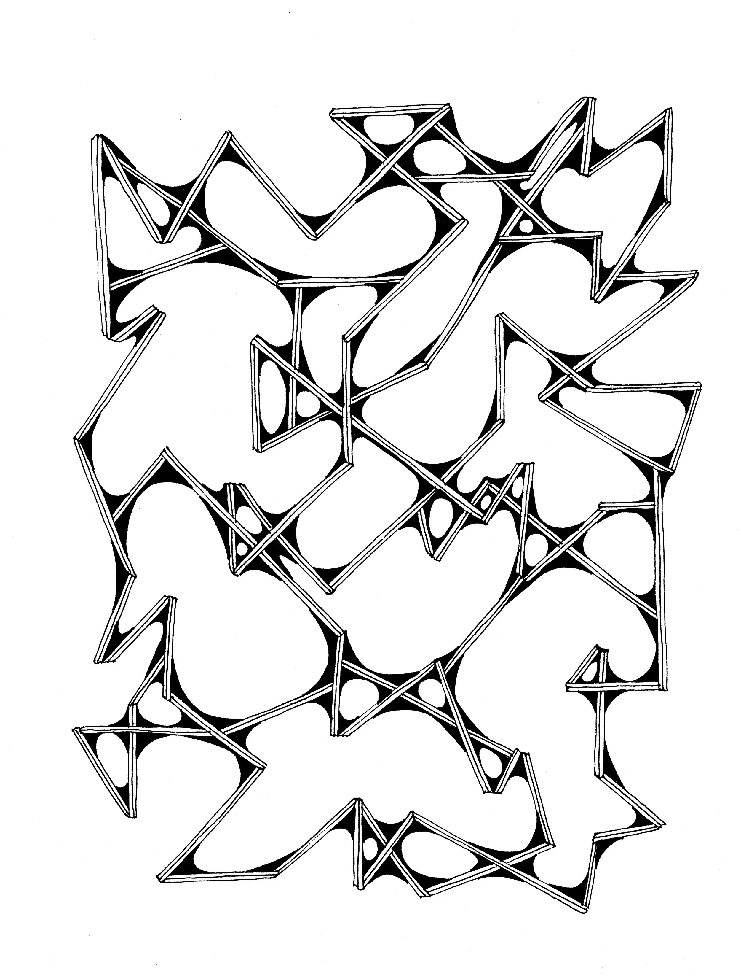 Untitled | Pen on paper | 11 x 8.5 inches 27.9 x 21.5 cm