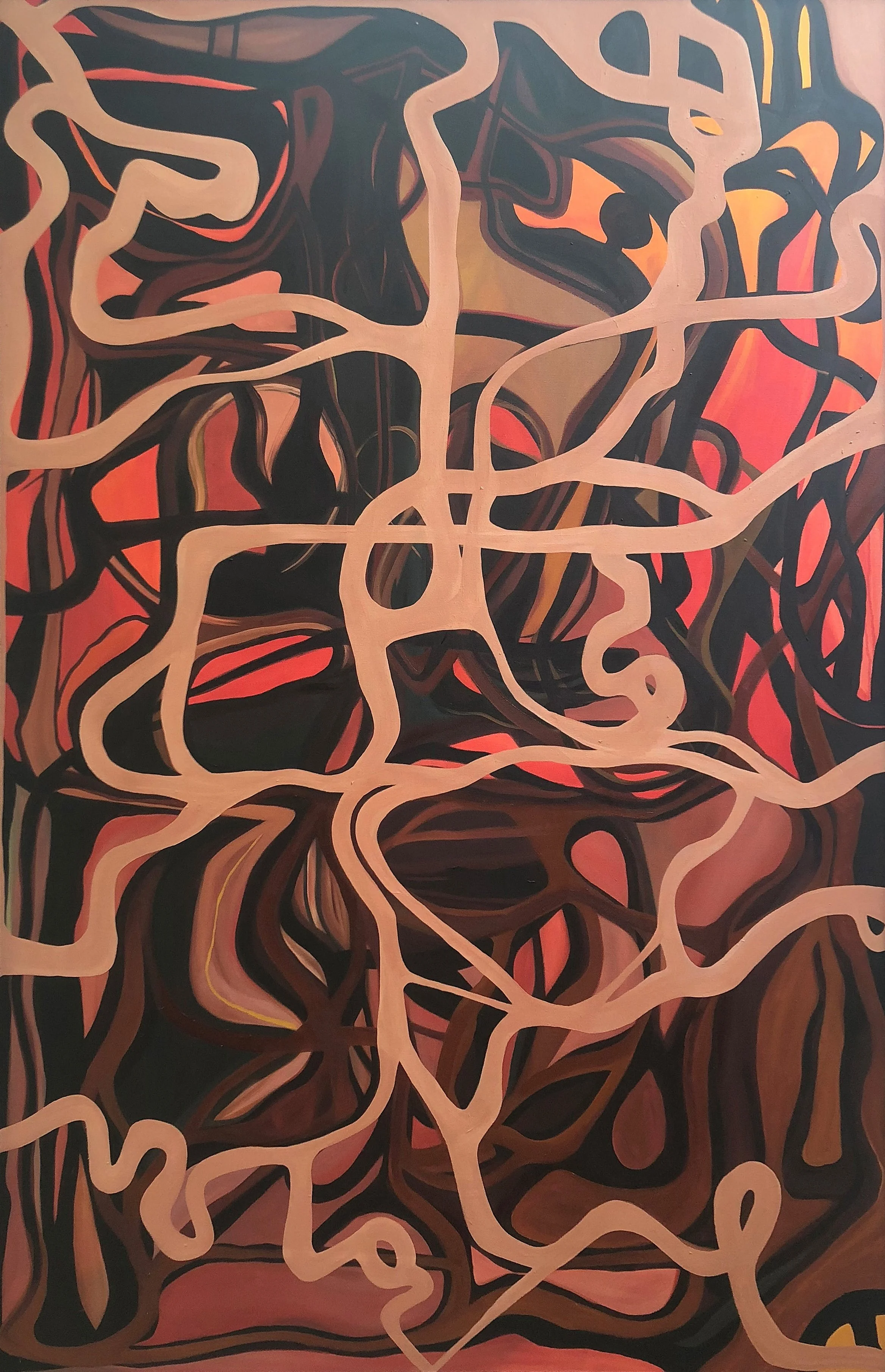 Untitled 1 | Oil on canvas | 72 x 48 in | 182.8 x 121.9 cm | Wood frame (Not pictured) | Sold