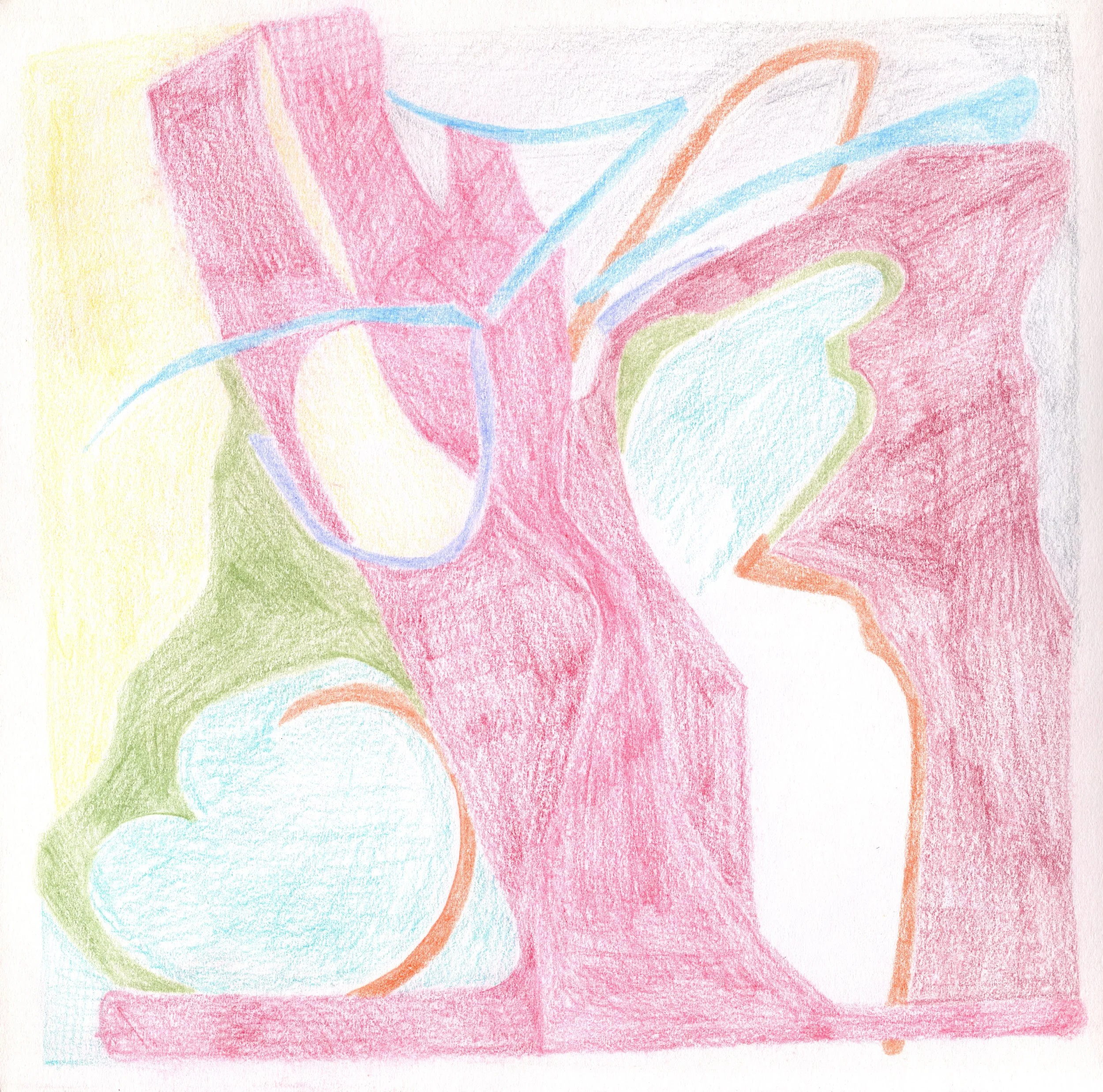 Horizon | Colored pencil on paper | 7 x 7 inches 17.78 x 17.78 cm