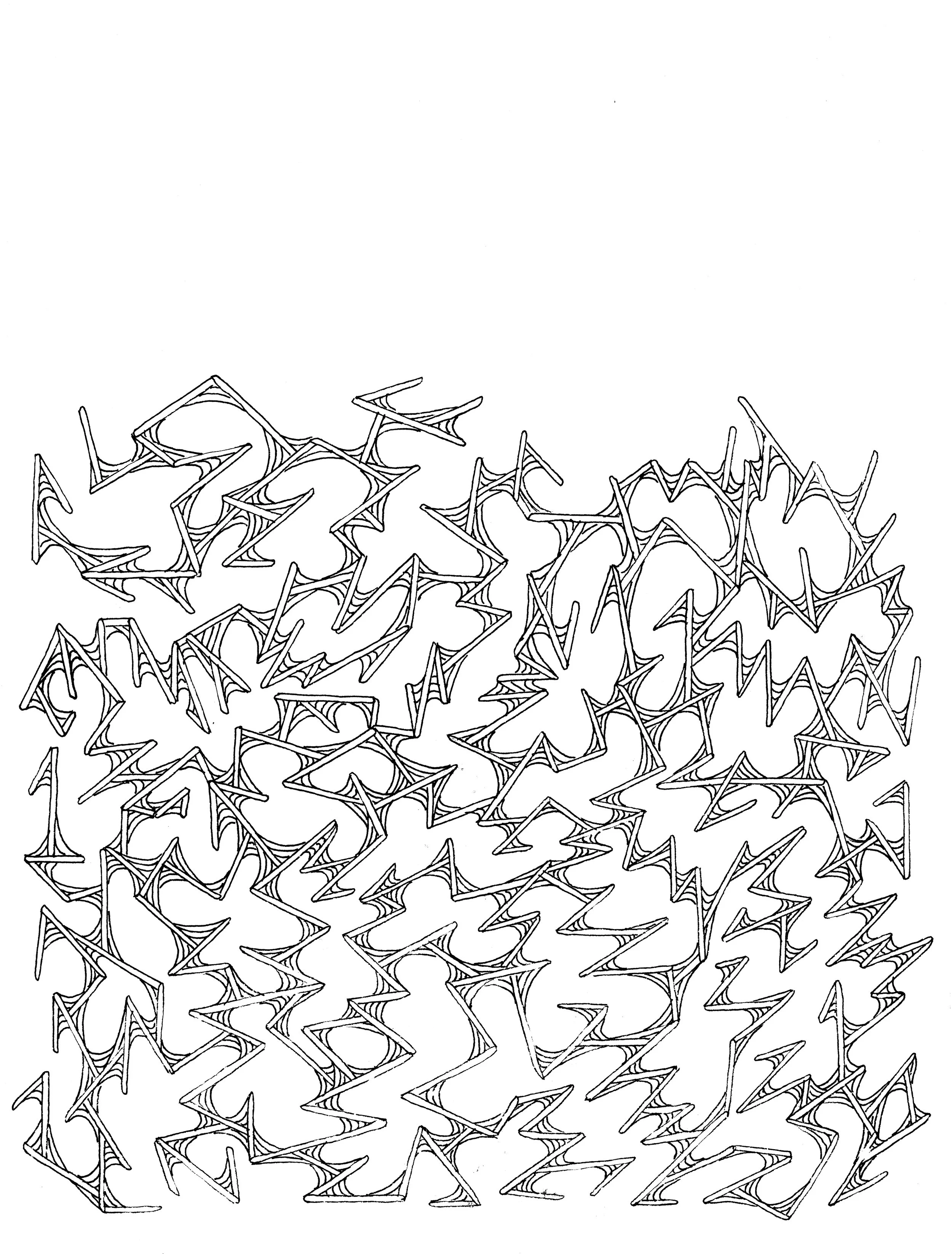 Grain 2 | Pen on paper |  9.5 x 7 inches 24.13 x 17.78 cm