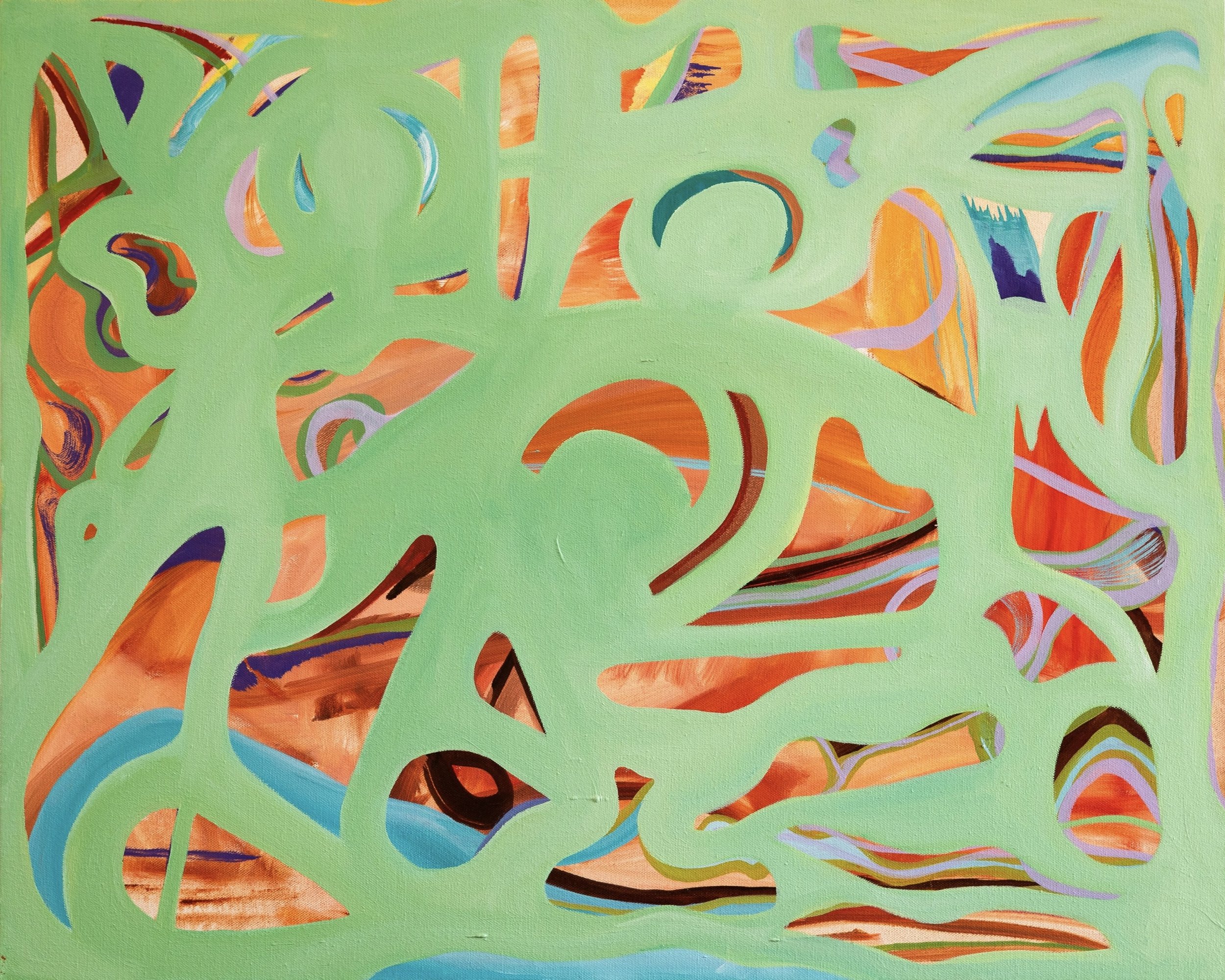 Marsh | Acrylic on canvas | 23.5 x 29.5 in | 59.69 x 74.9 cm