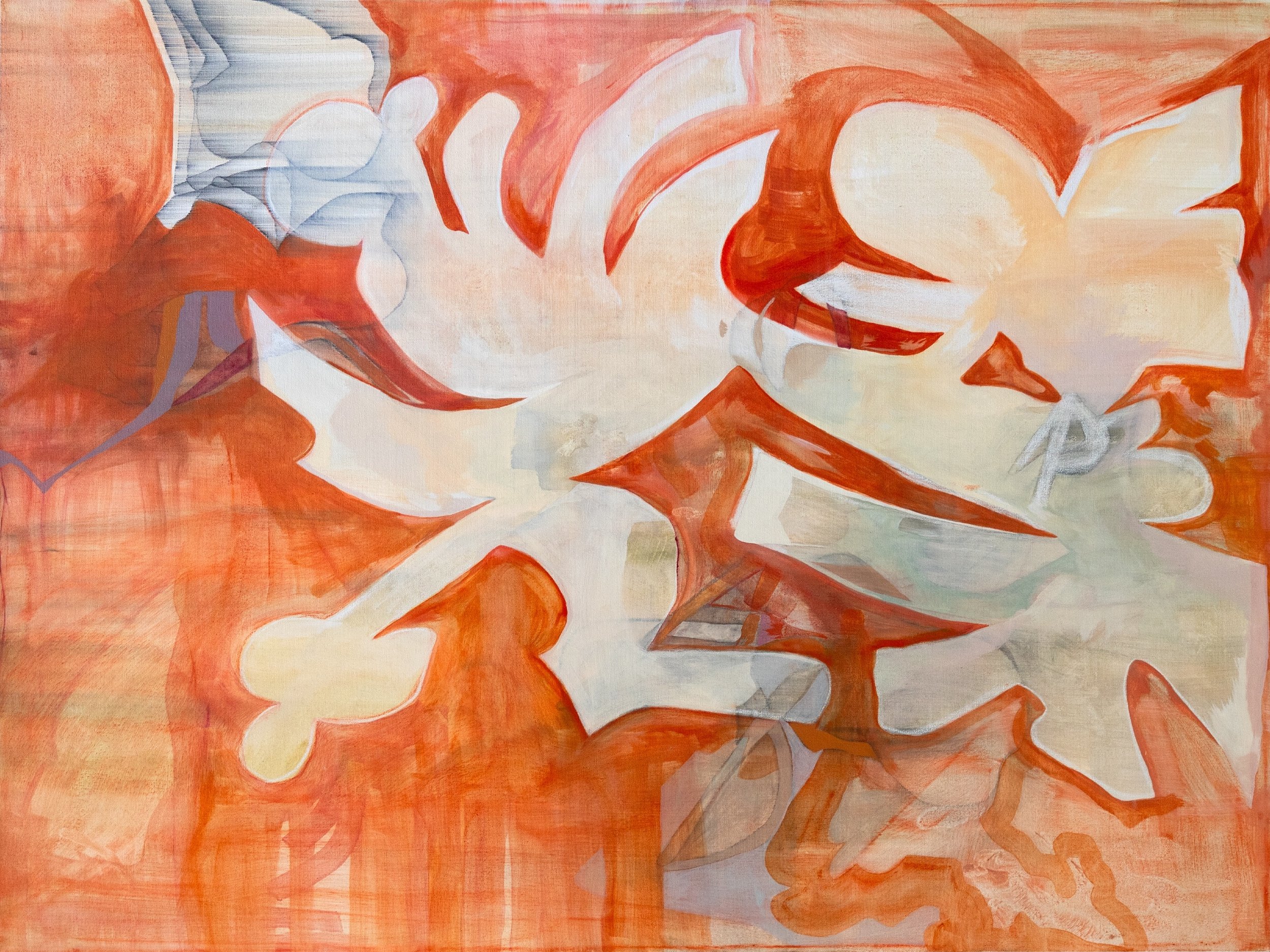 Front Door 2026 | Charcoal and oil on canvas | 
36 x 48 inches 91.4 x 121.9 cm