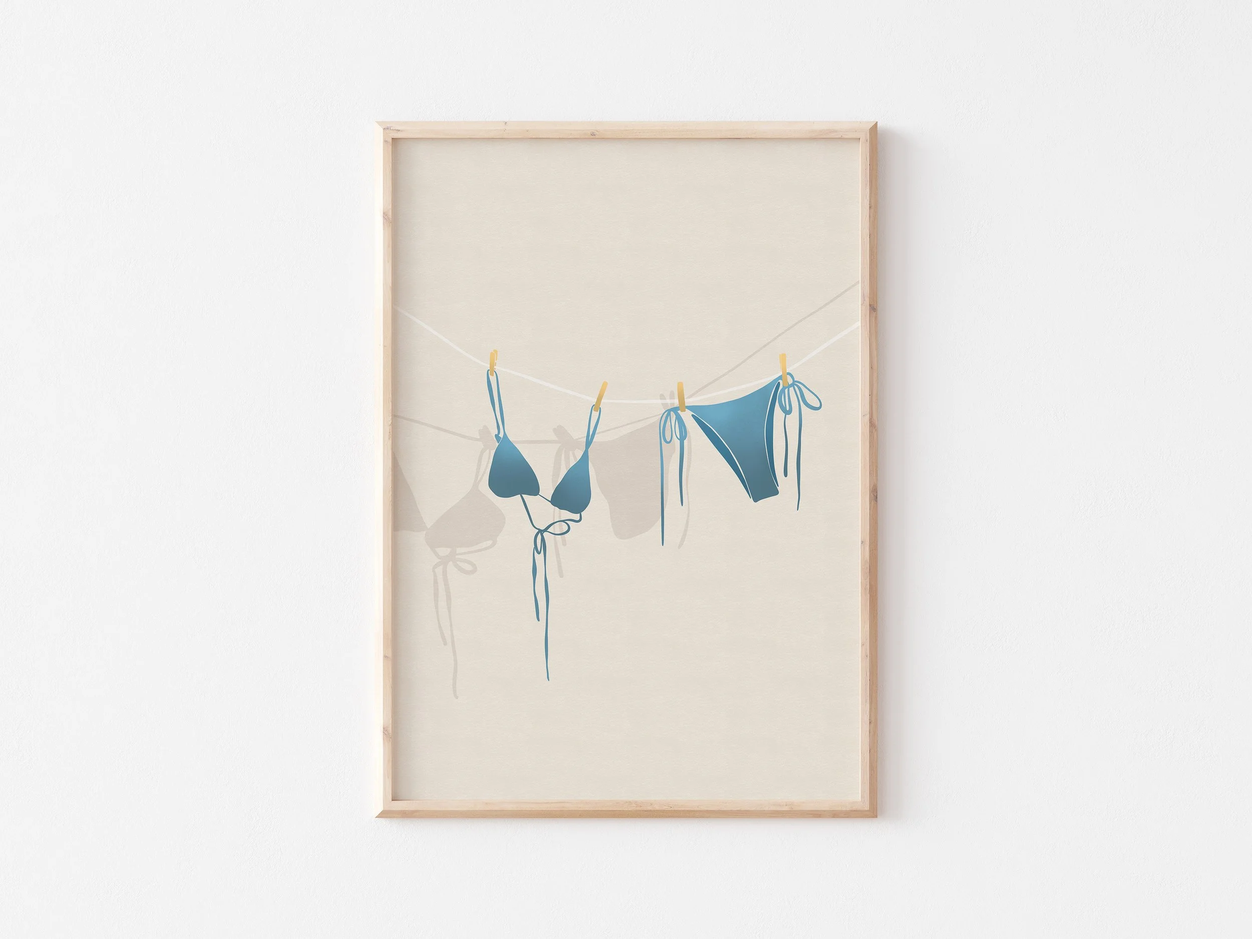 Blue Bikini Poster