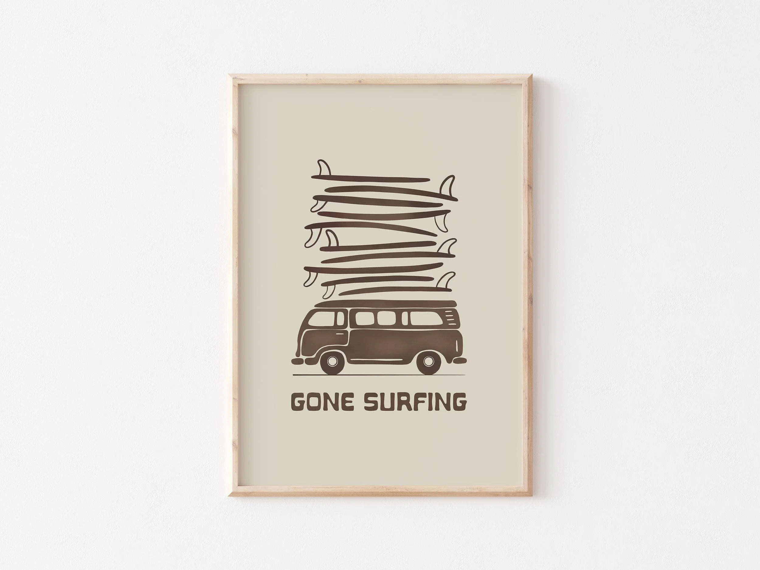 Gone Surfing Print