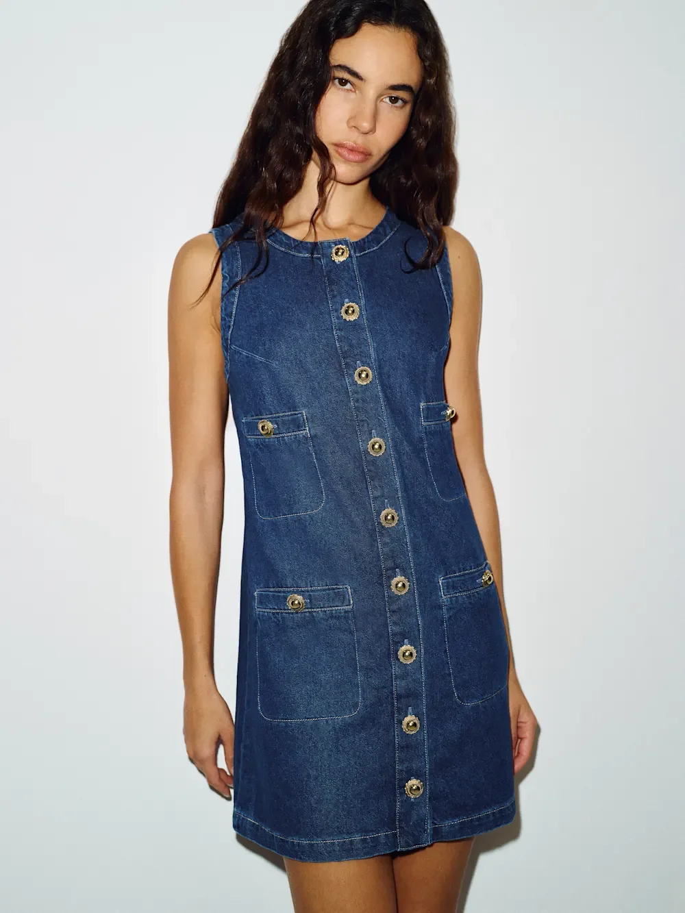 Reformation Tropez Denim Mini Dress