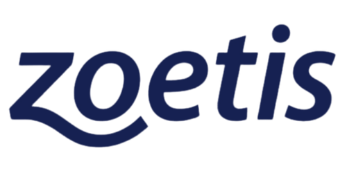 The Zoetis logo in navy blue text