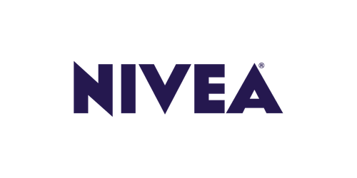 Nivea logo with dark purple text on a light background.