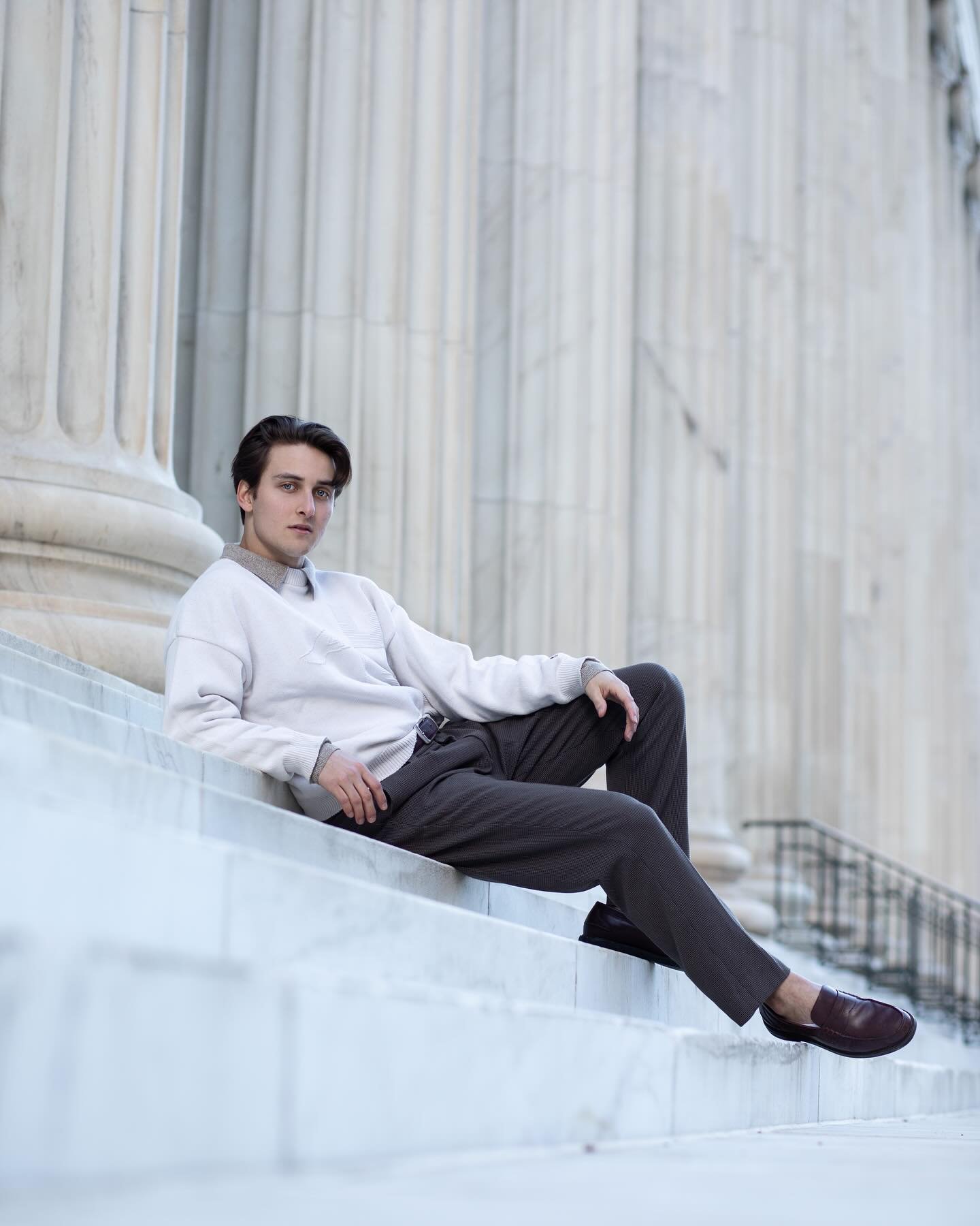caught lounging in front of a courthouse @adrianeleighphoto