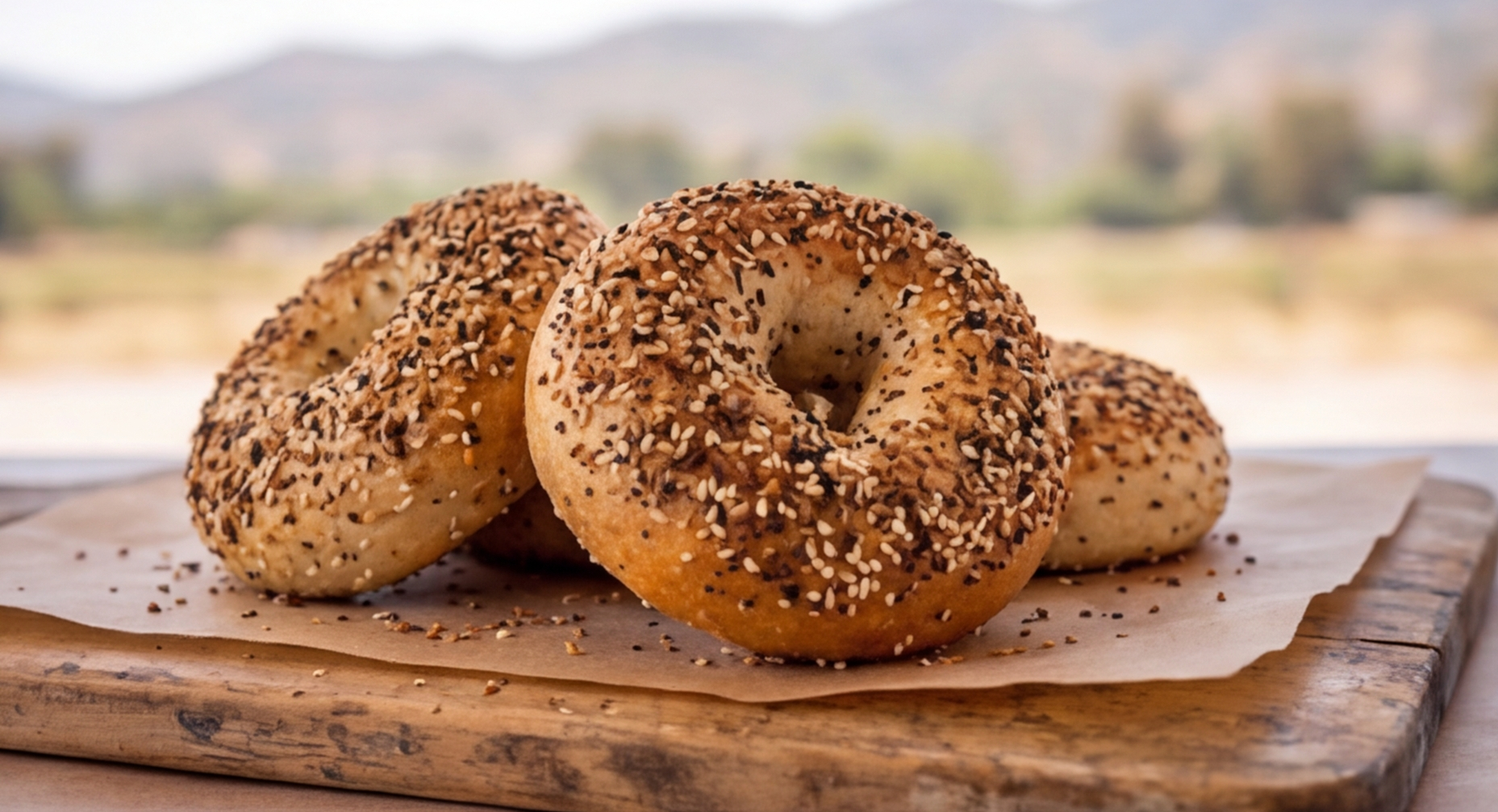 Everything Bagel Sourdough Bagels