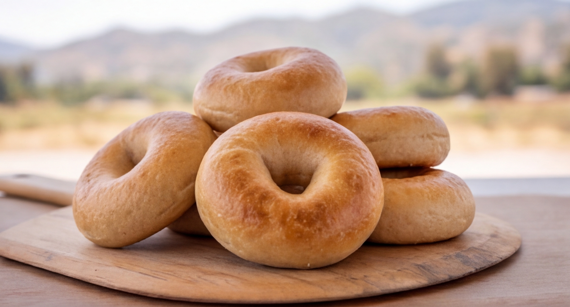 Plain Sourdough Bagels