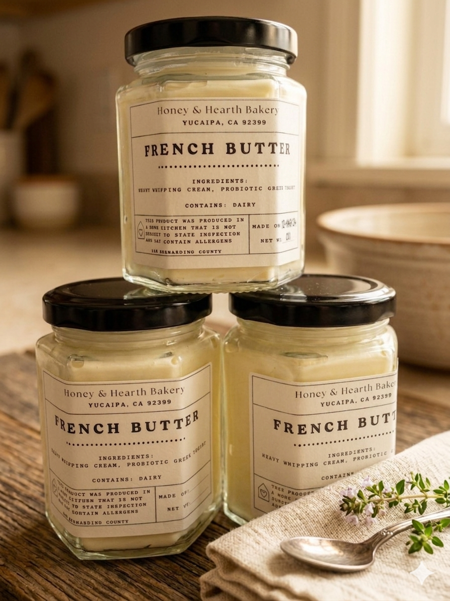 Cultured French Butter (6 oz. jar)
