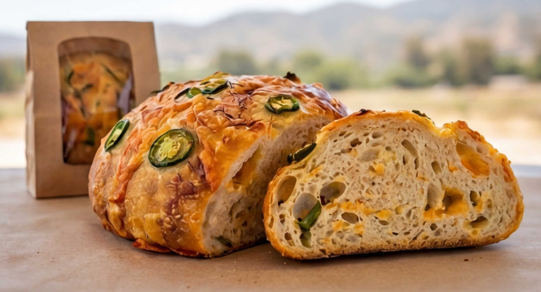 Mild Cheddar Jalapeño Sourdough