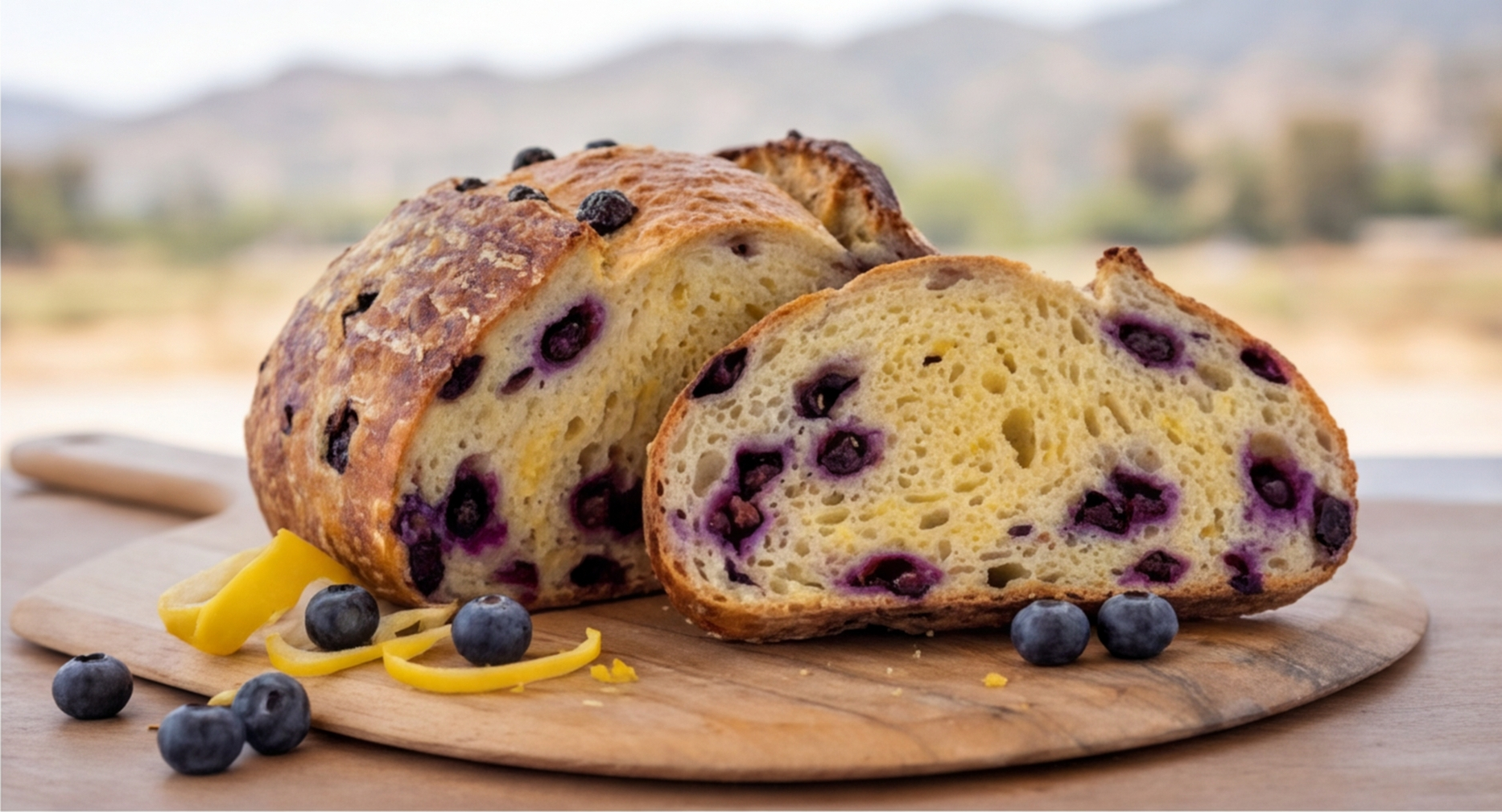 Lemon Blueberry Sourdough