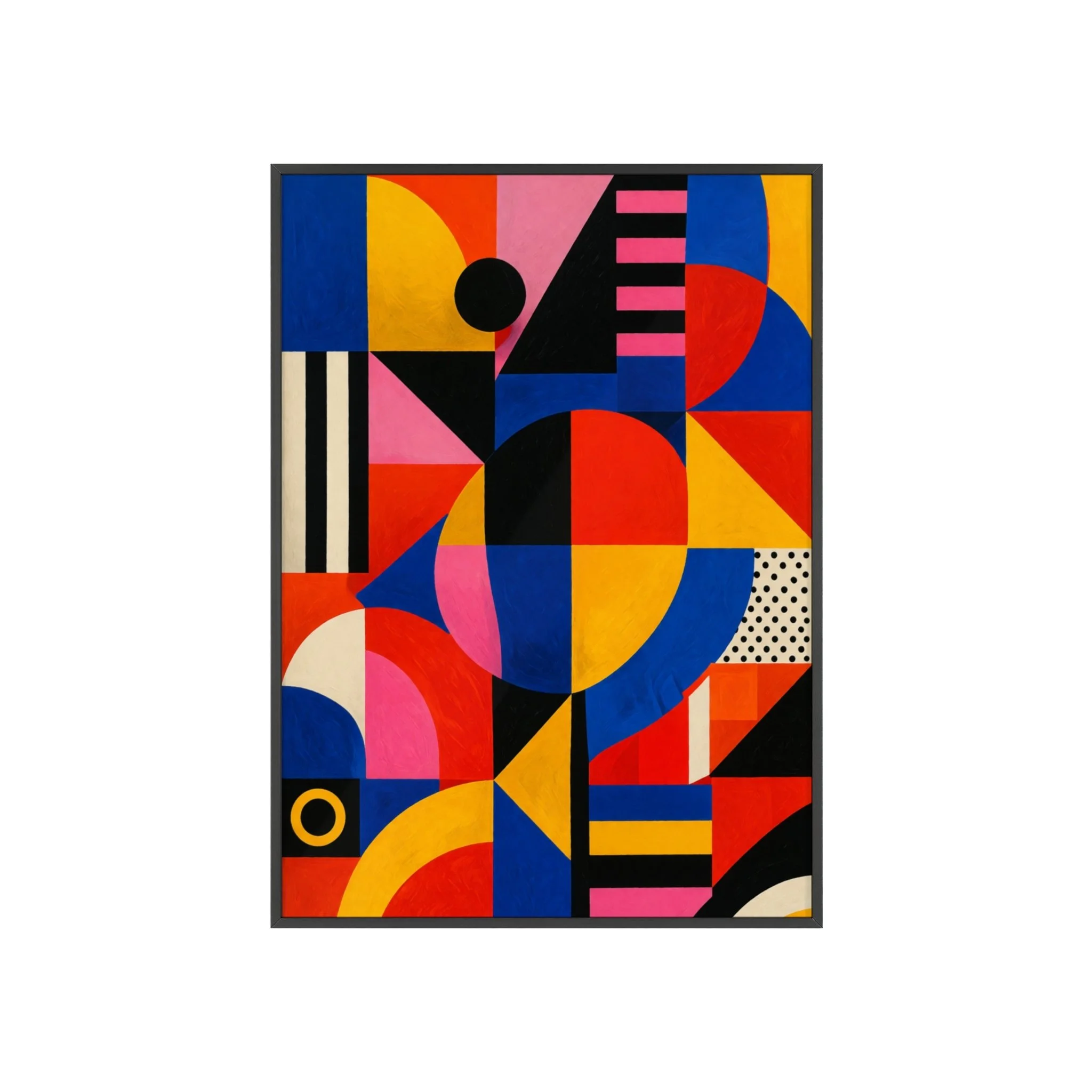 Colorful Geometric Abstract Wall Art Printable, Bauhaus Wall Art Printable, Mid Century Modern Wall Art Download, Large Printable Wall Art