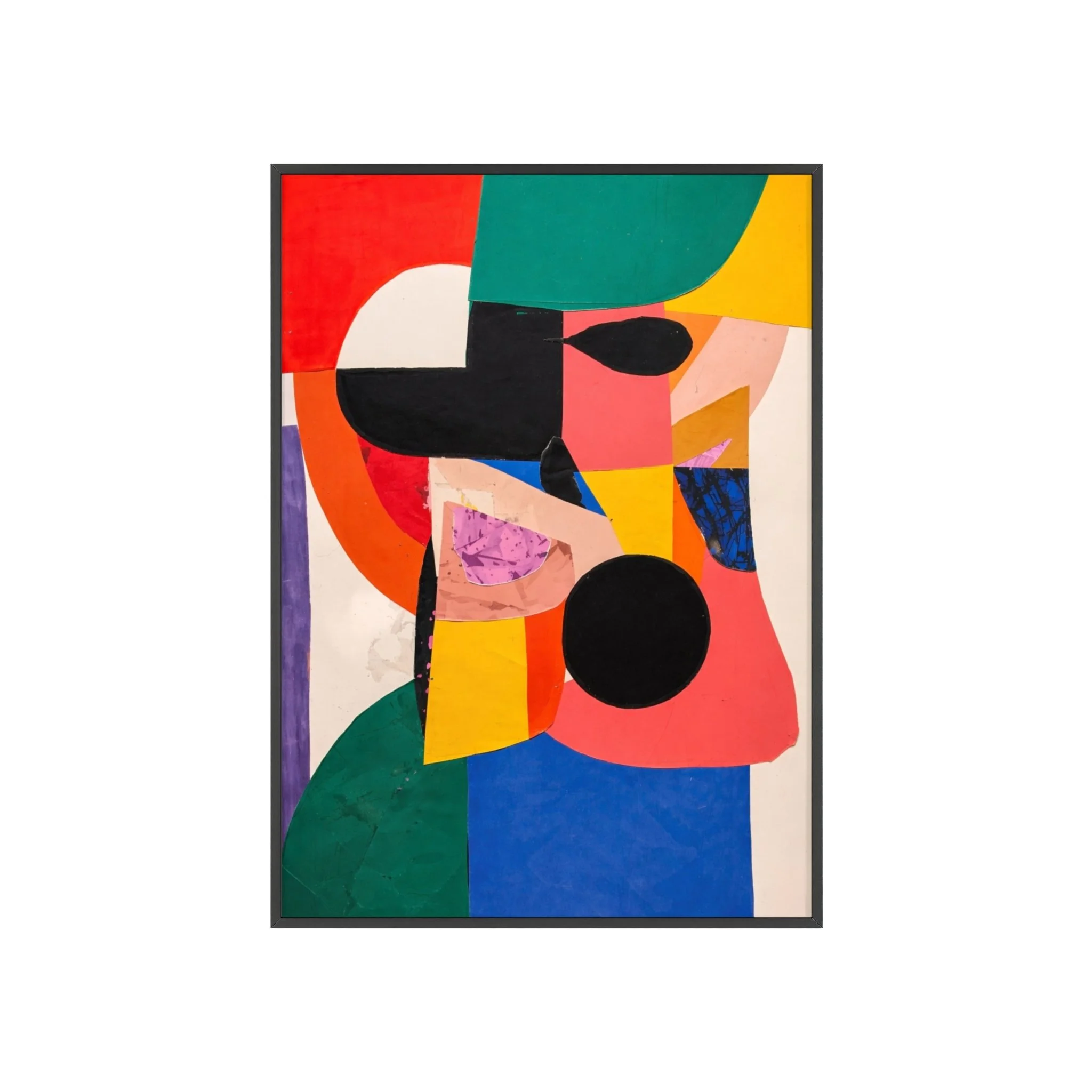 Matisse Abstract Face Printable Wall Art, Colorful Modern Abstract Portrait, Contemporary Wall Art Download