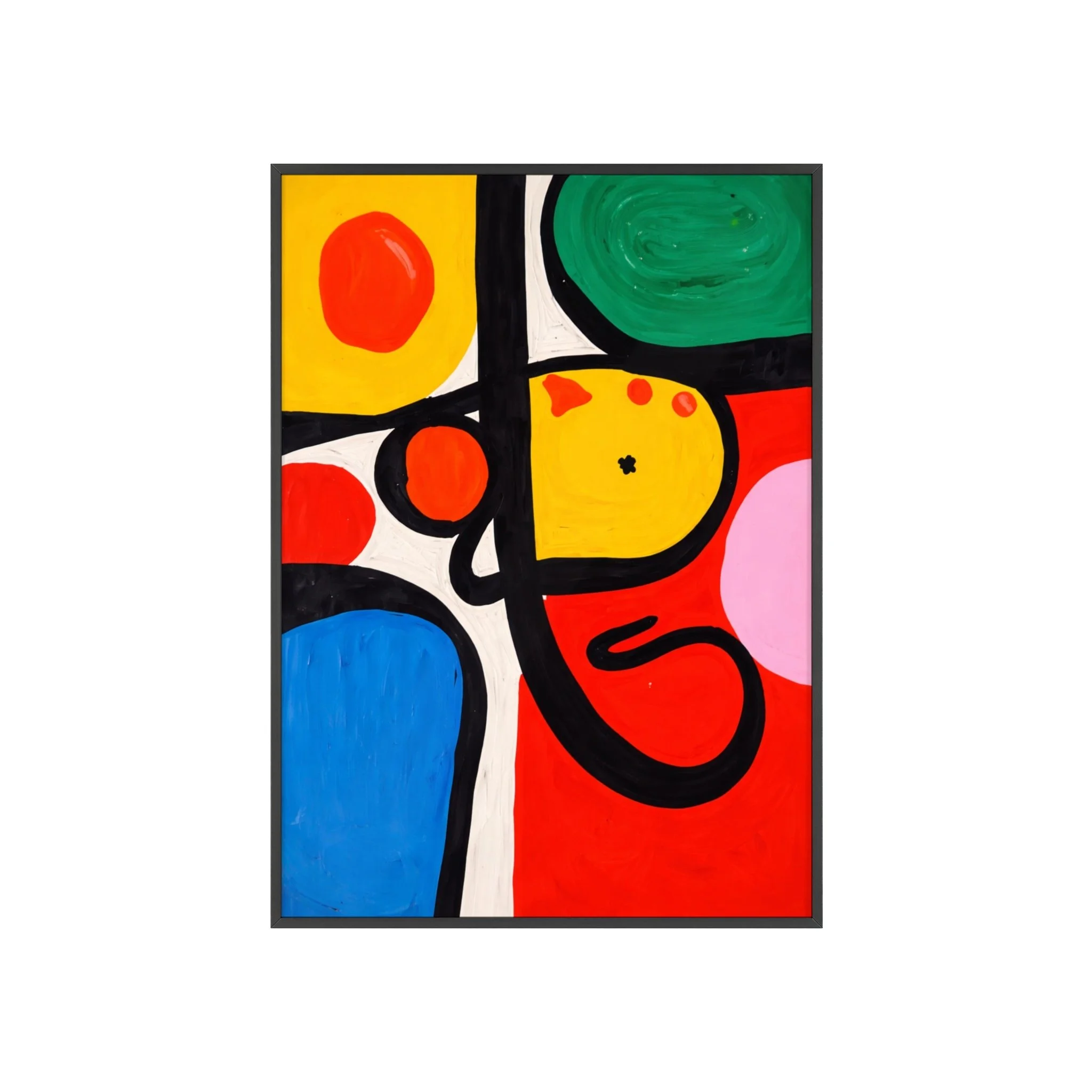 Matisse Inspired Abstract Bold Wall Art Printable, Colorful Modern Abstract Art, Large Printable Wall Art Download