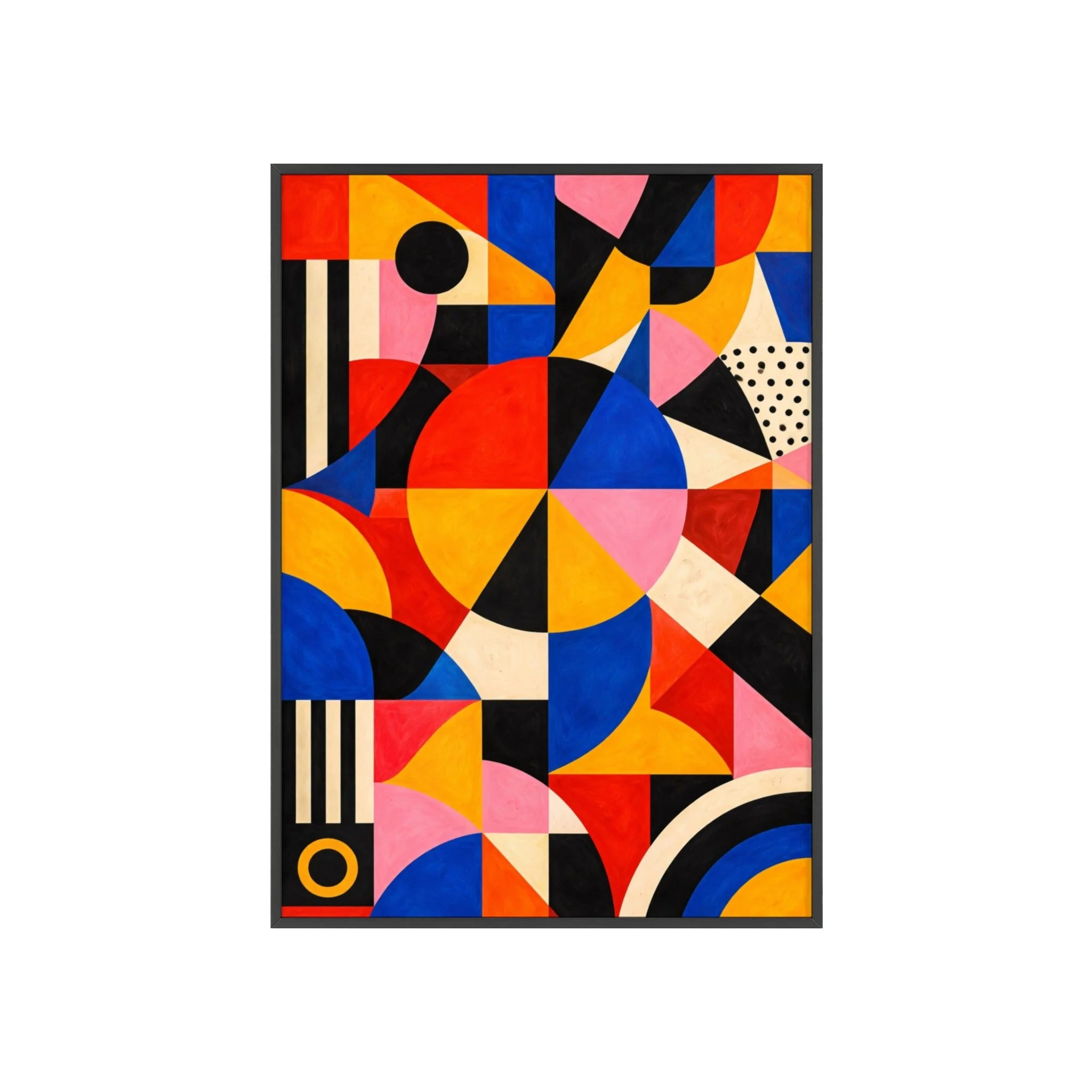 Geometric Bauhaus Wall Art Printable, Colorful Mid Century Modern Wall Art, Abstract Printable Wall Art Download, Large Wall Art Printable