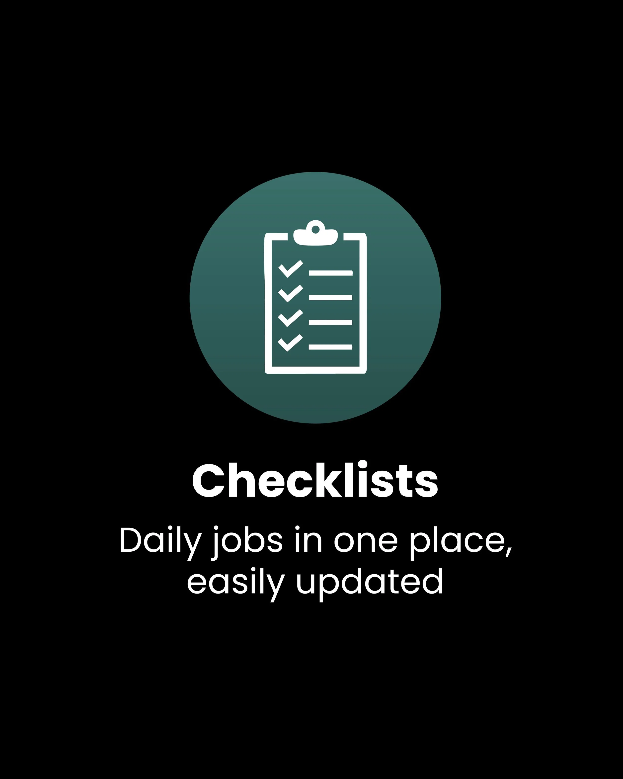 One of the biggest frustrations with paper checklists is keeping them updated.

Change a procedure and suddenly you need to print new copies, replace old ones and hope everyone is using the latest version.

With Hospo App Checklists, update a list on