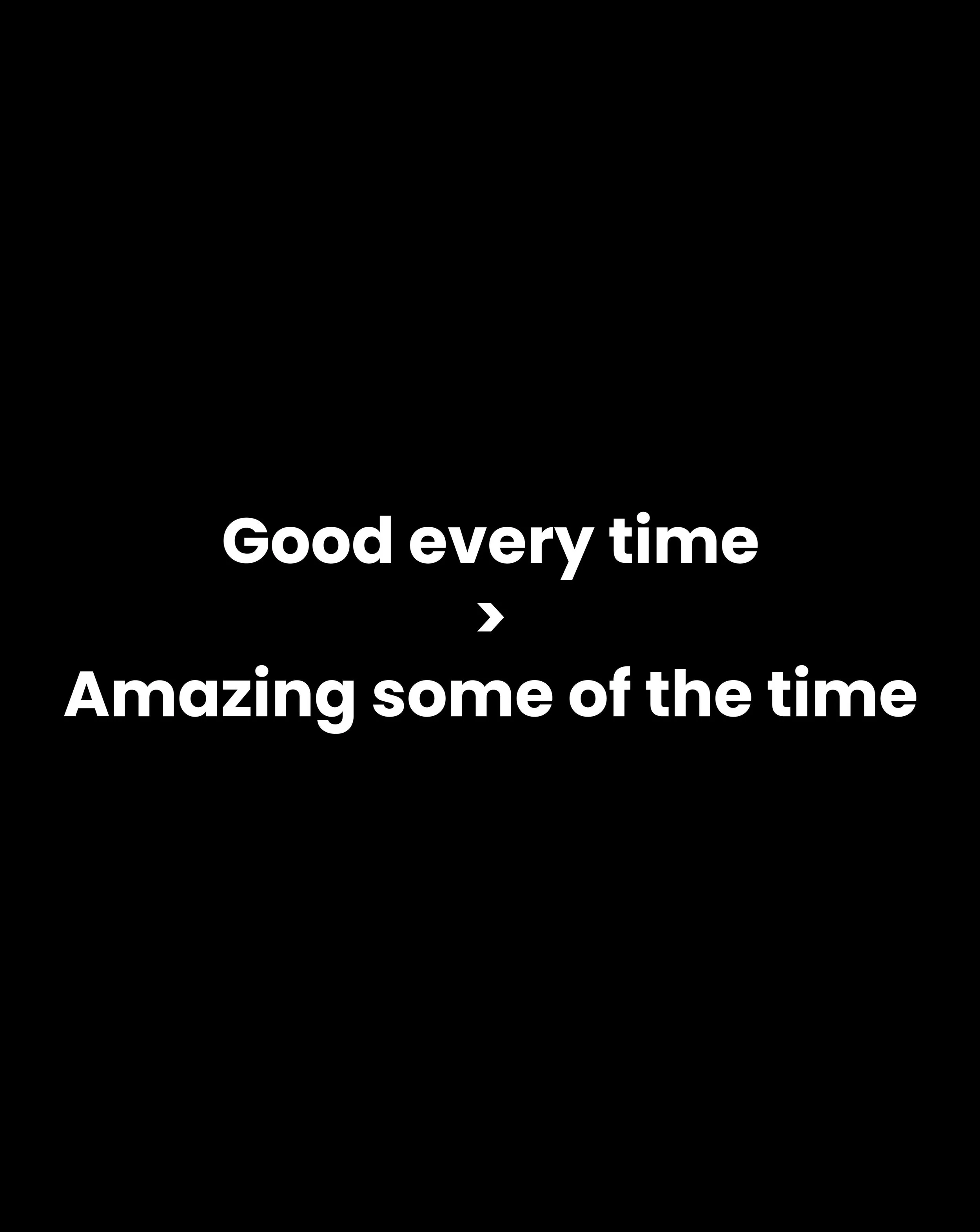 Amazing creates attention.

Consistency creates regulars.

Customers don&rsquo;t return because every visit is exceptional.

They return because they know what to expect.

Good every time beats amazing some of the time.

#hospitality #cafeowner #rest