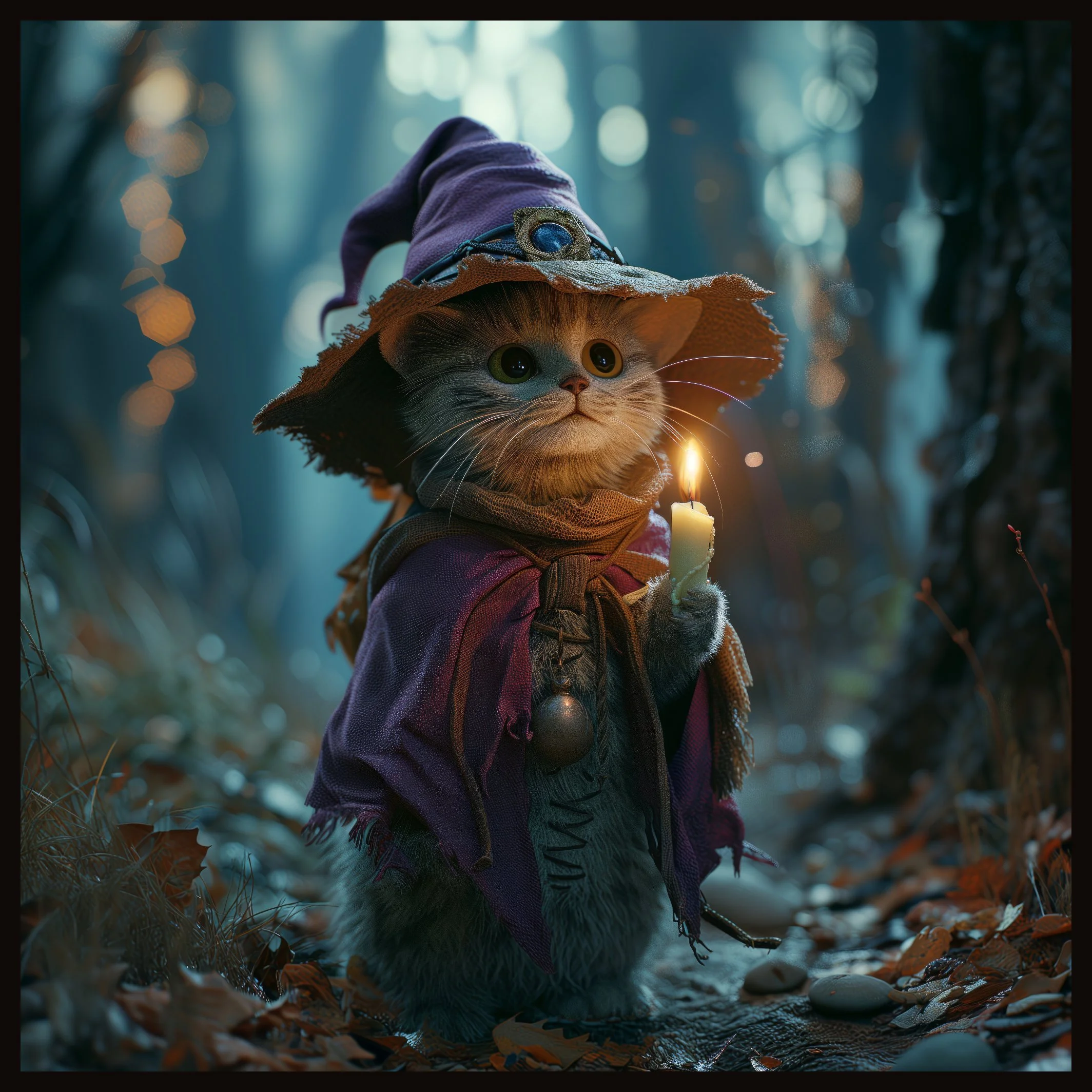 Little Forest Wizard – Framed Tile