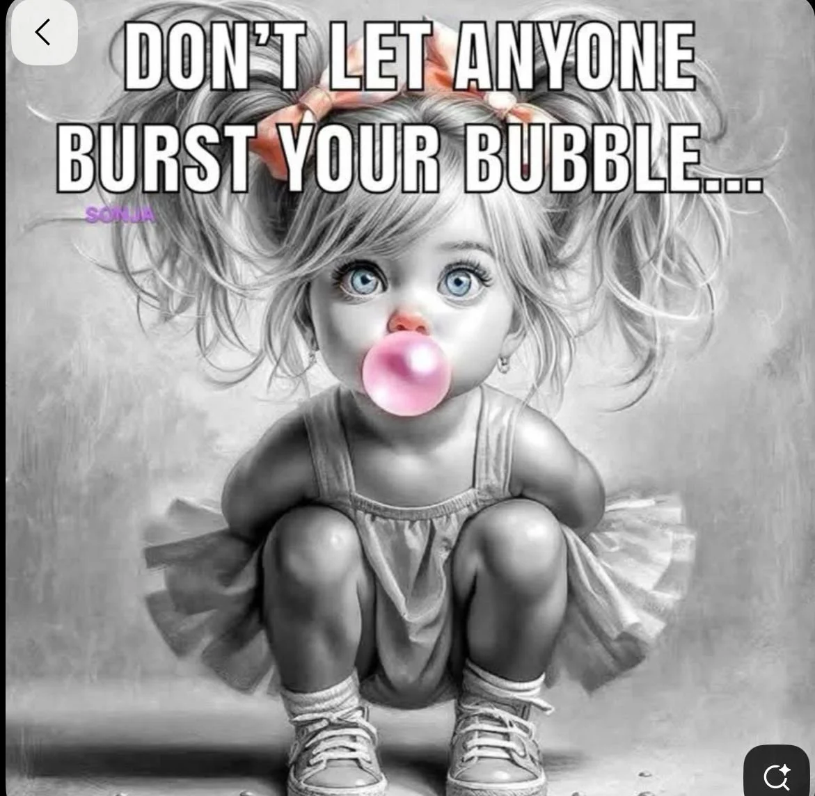 Don’t Let Anyone Burst Your Bubble (Framed Tile Art)
