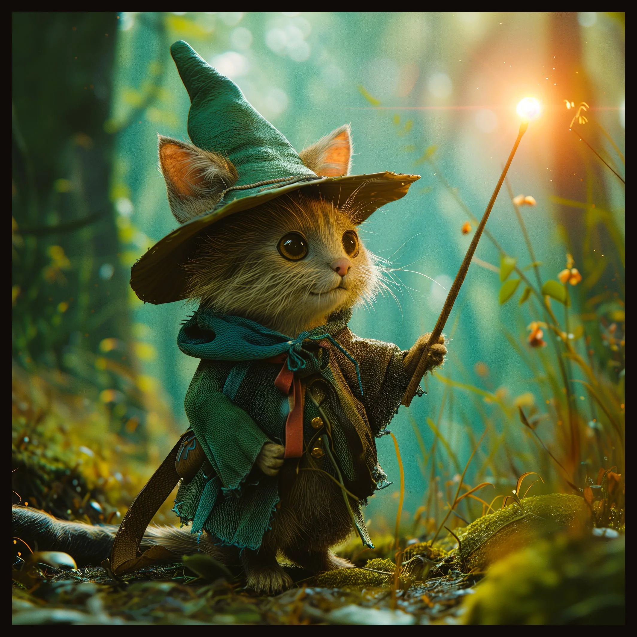 Woodland Spellcaster – Framed Tile