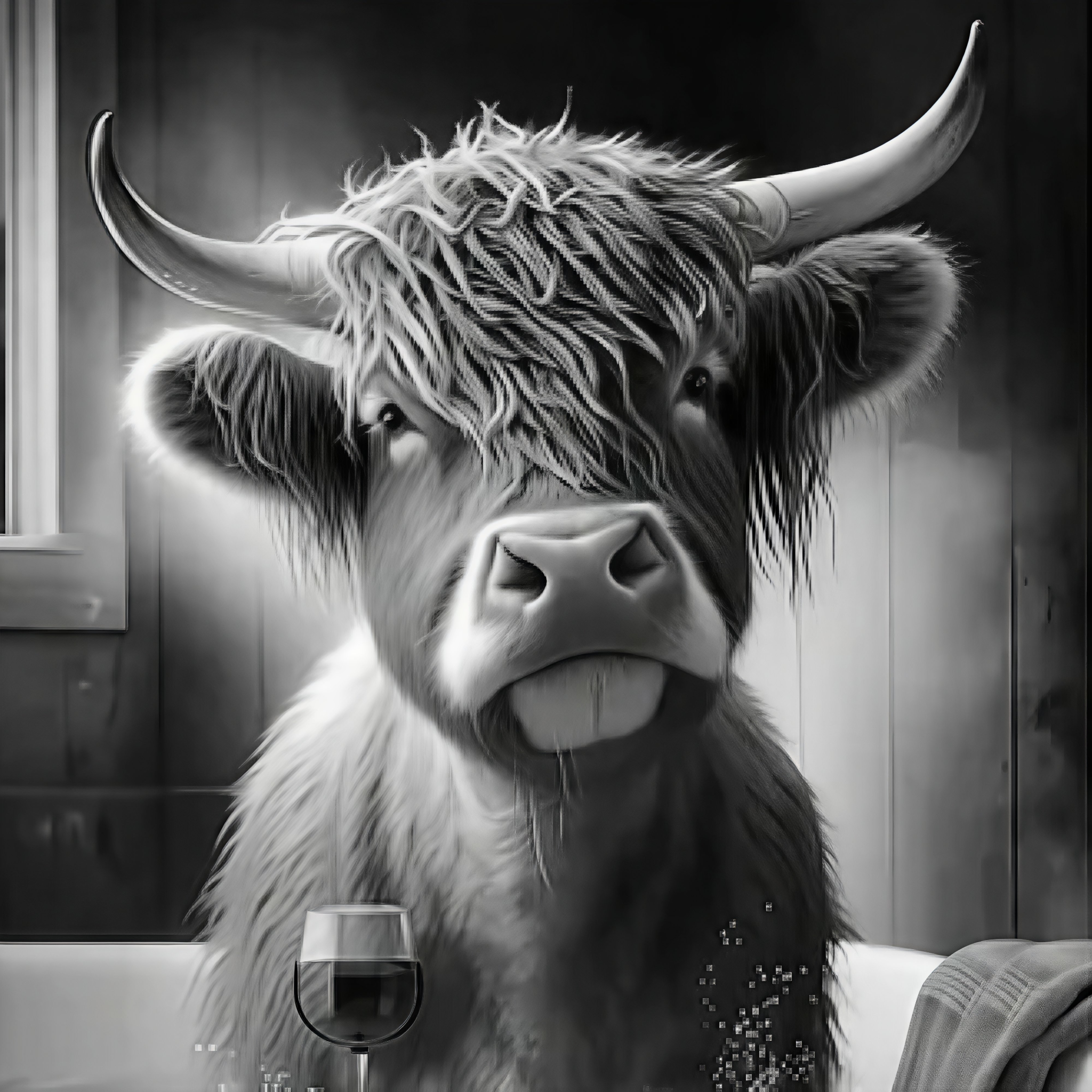 Highland Attitude (Framed Tile Art)