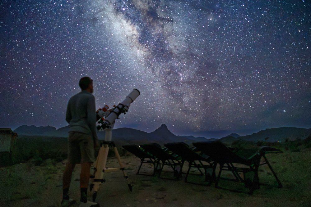 Telescope and Milky Way