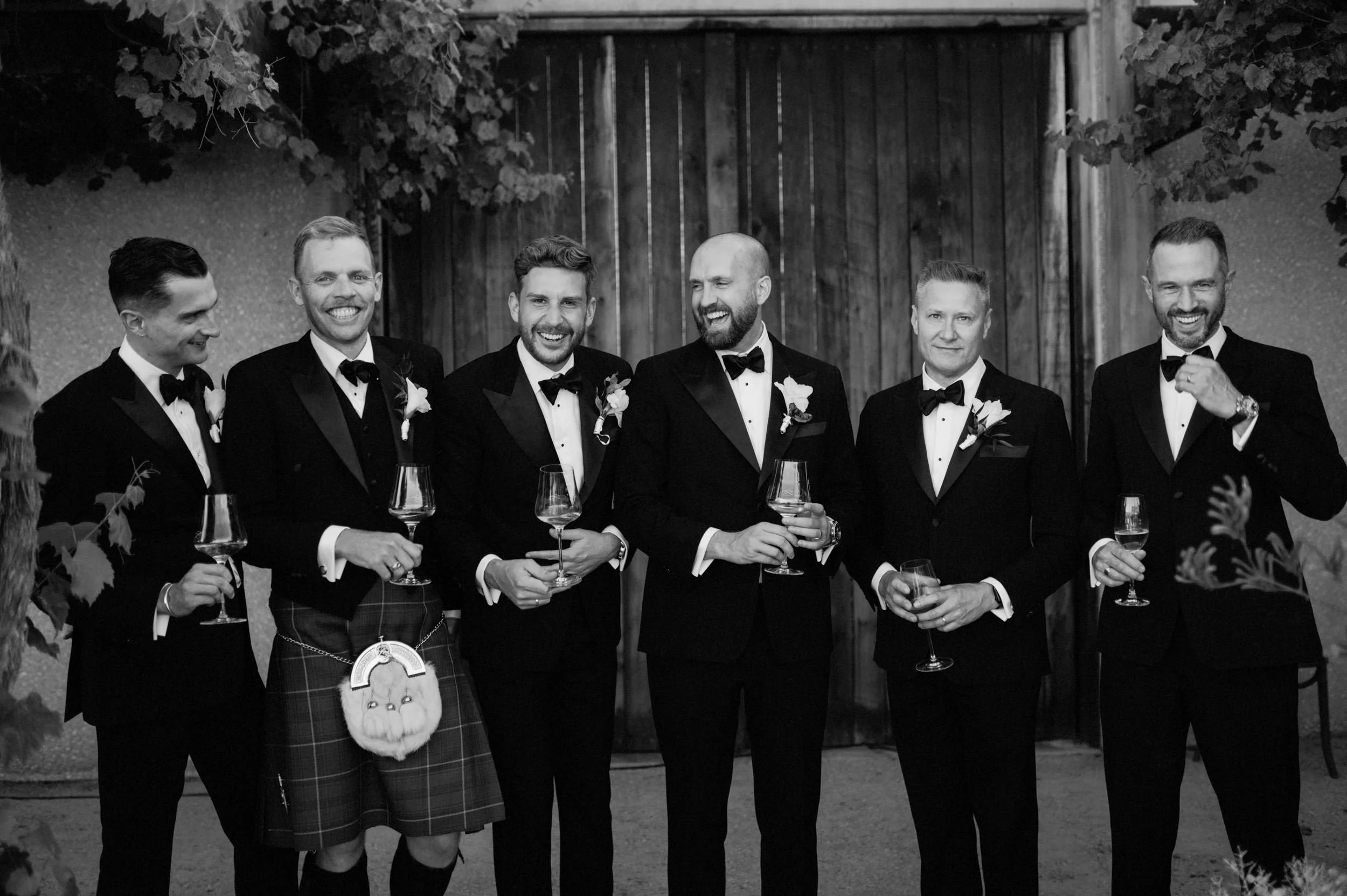 Gay wedding at Stefanio Lubiana Winery, Tasmania.