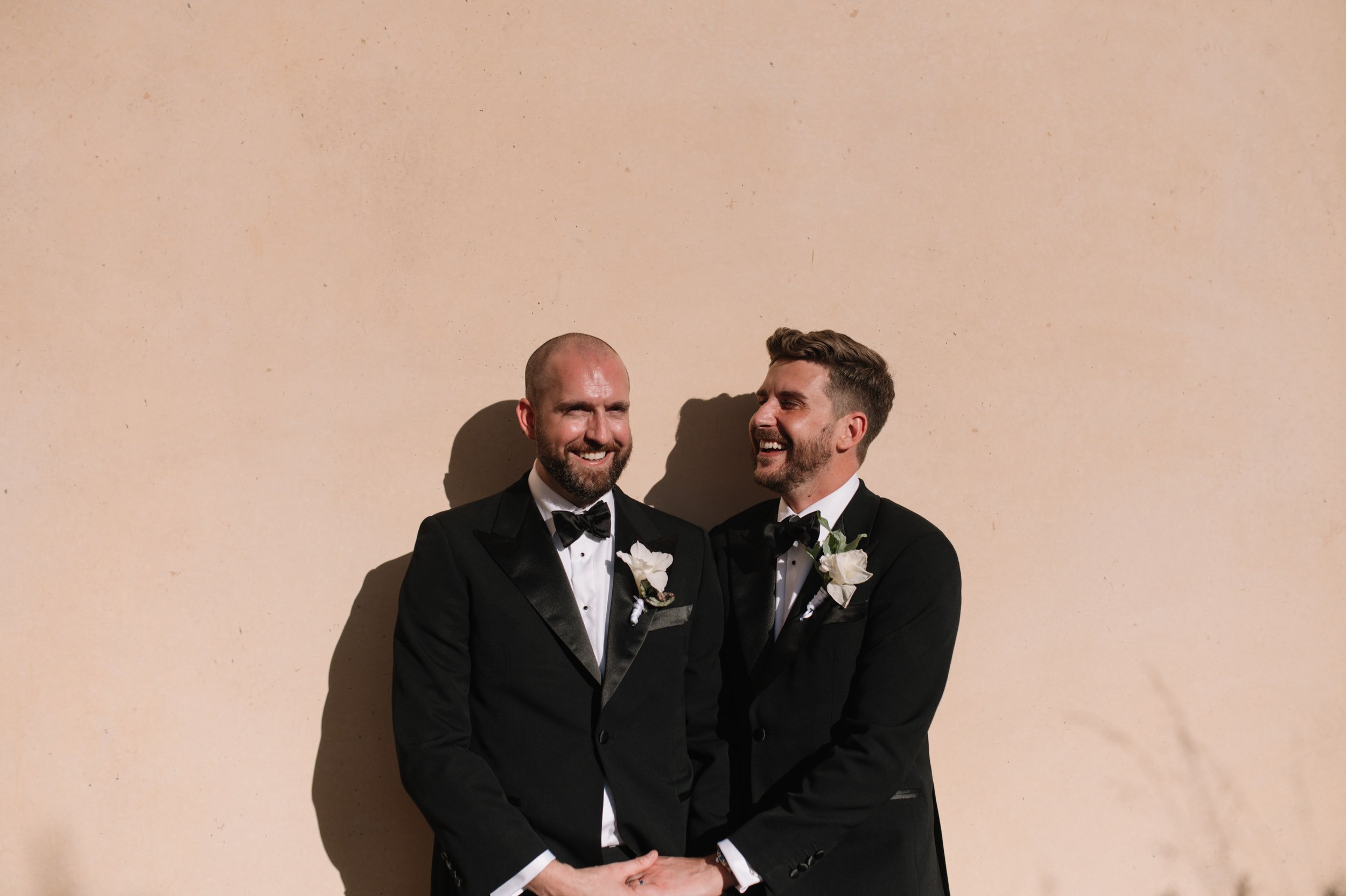 Mitch and James at their Stefano Lubiana Winery wedding