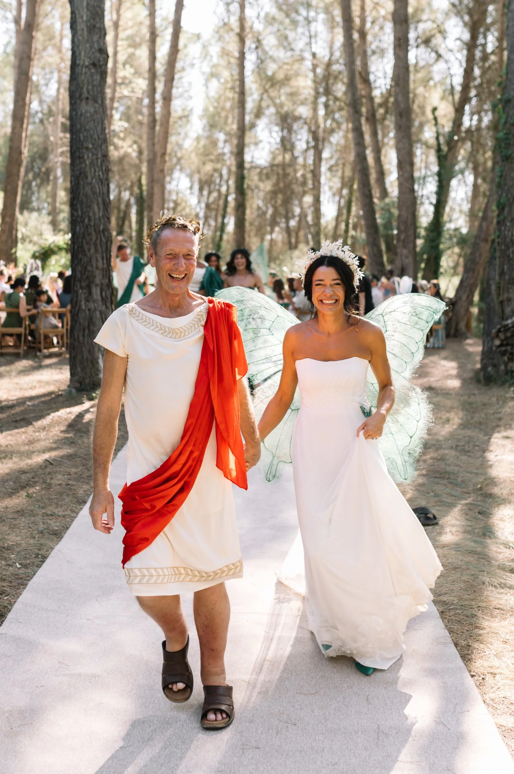 A Midsummer Night's Dream themed wedding in a Spanish forest