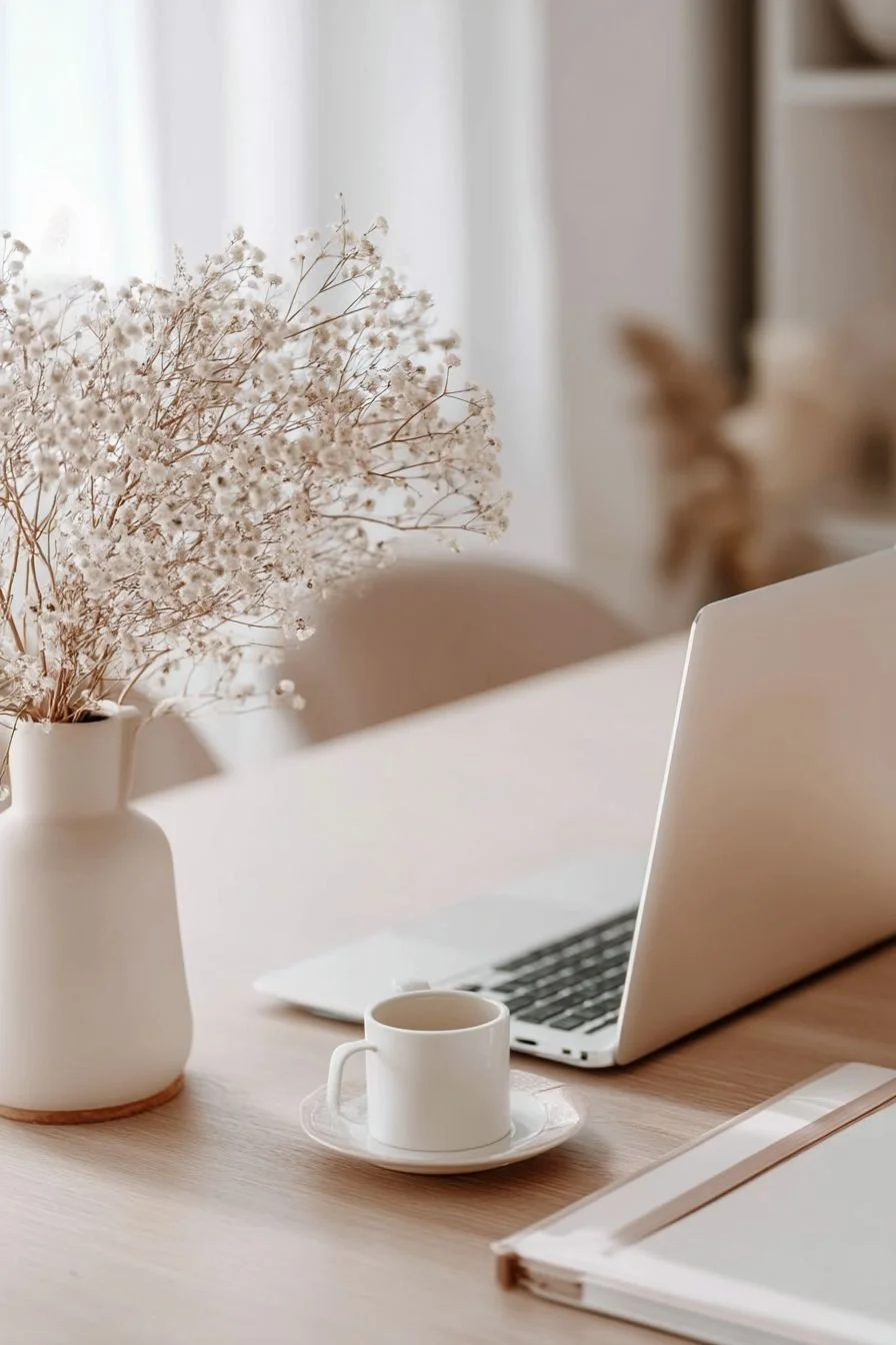 Quiet workspace representing reflection, journaling, and thoughtful therapeutic support.