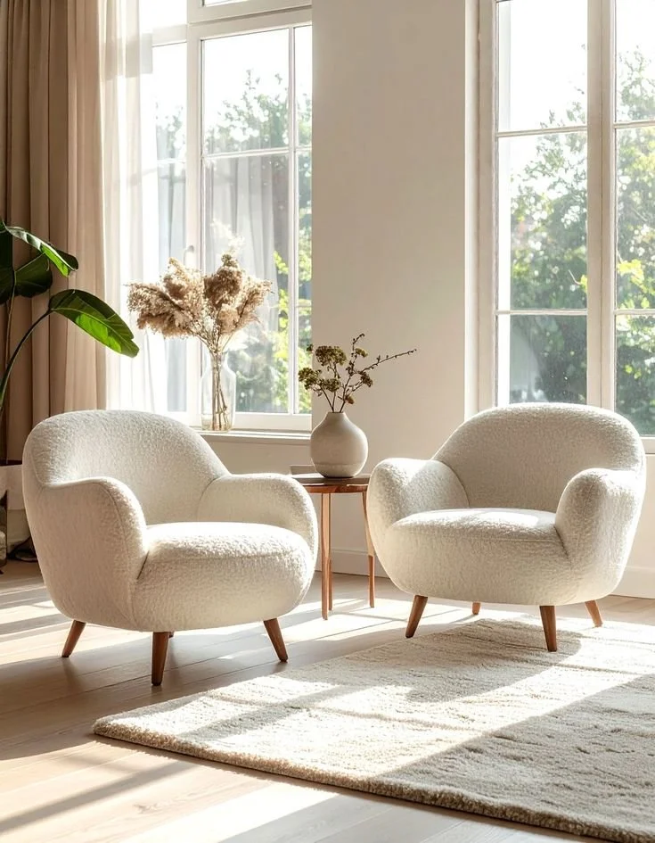 Bright, welcoming seating area symbolizing safe conversation, connection, and supportive dialogue.