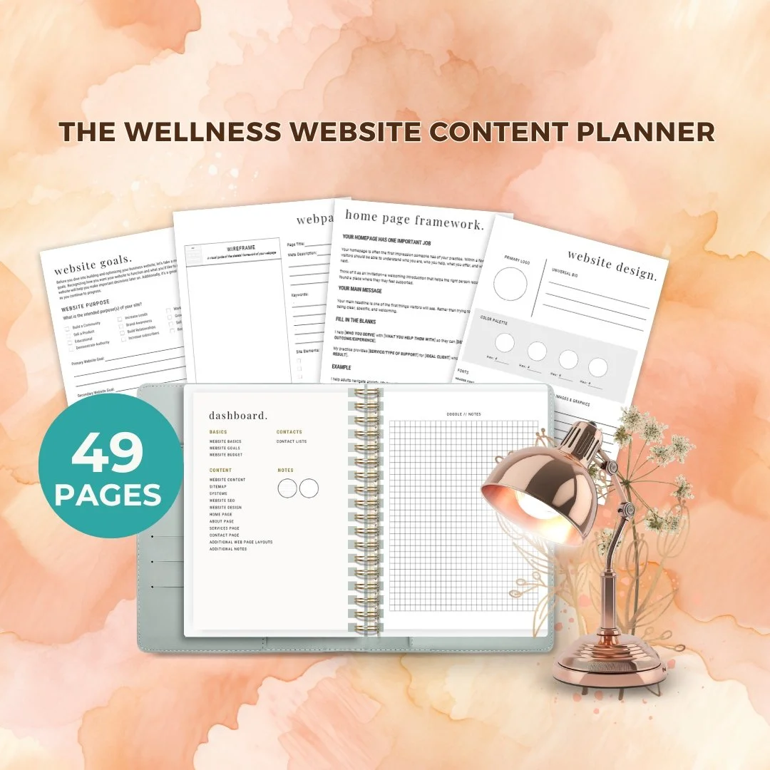 The Wellness Website Content Planner