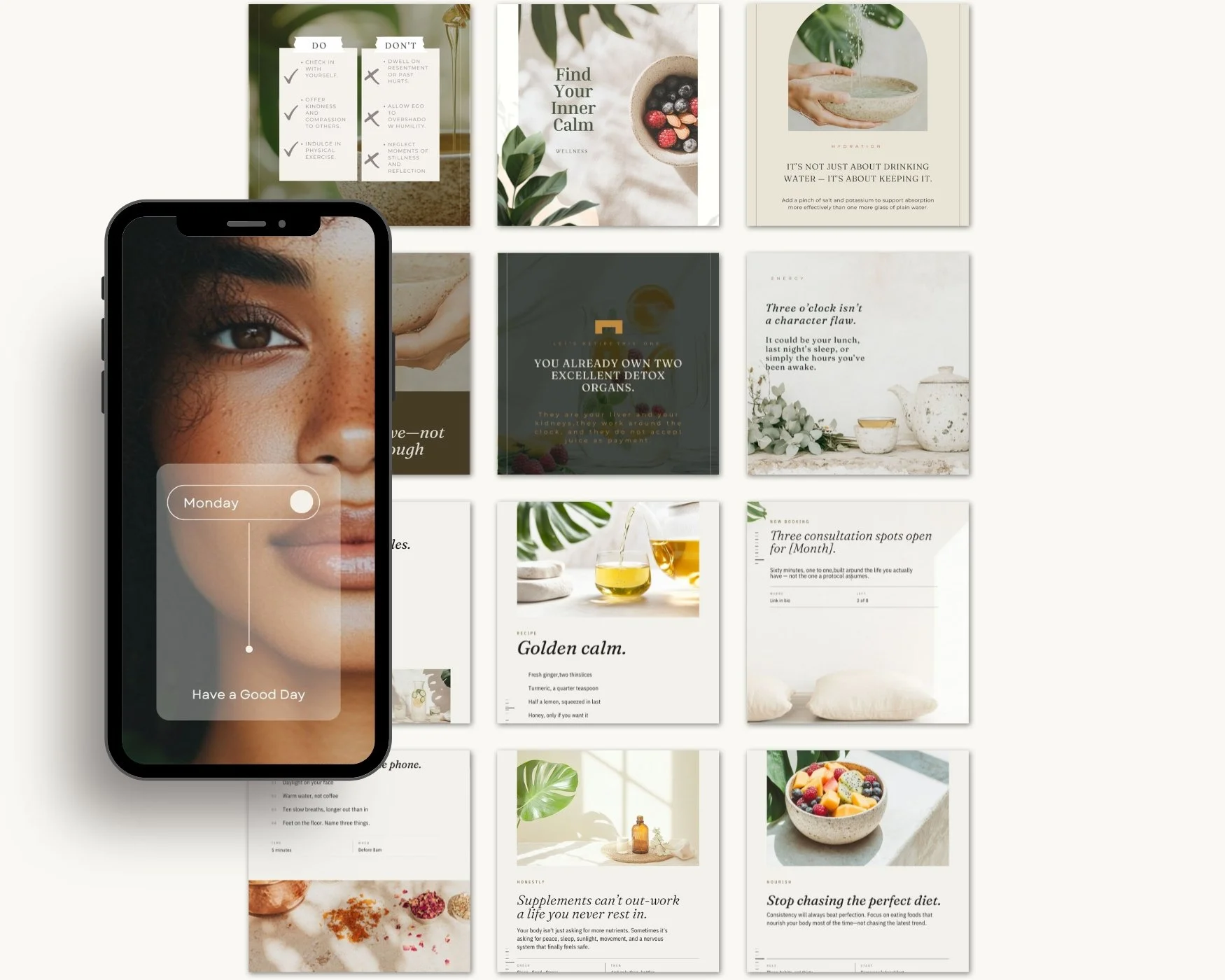 The Wellness Edit | Instagram Templates