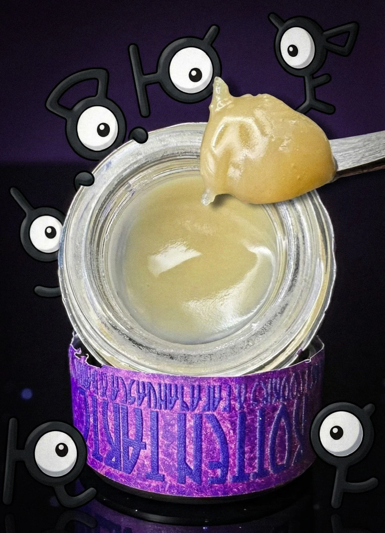 Rotten Tartz rosin from The Unknown – close up texture and color