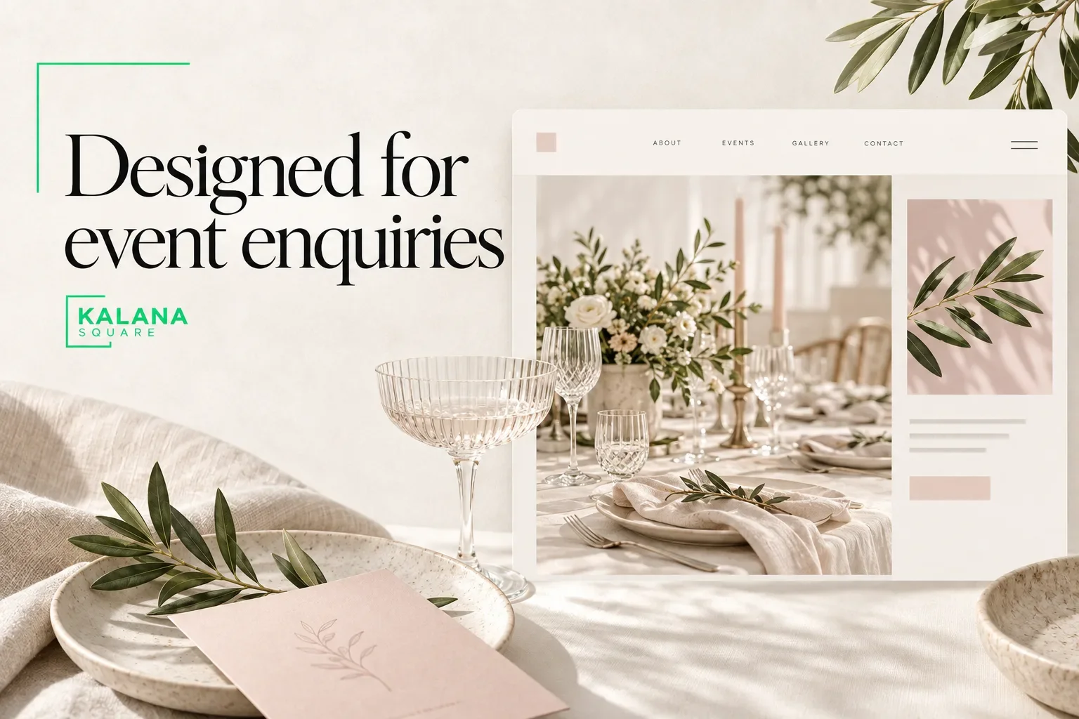 Squarespace Website Design for Event Rental Businesses: From Browsing to Enquiry