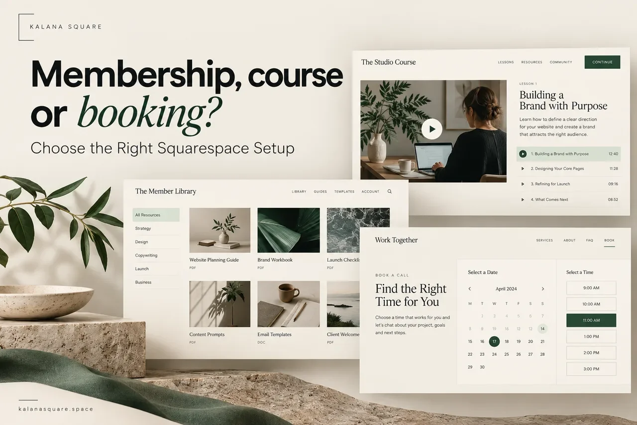 Squarespace Member Sites vs Courses vs Acuity: Which Should You Use?