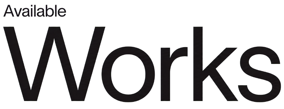 Text that reads 'Available Works'