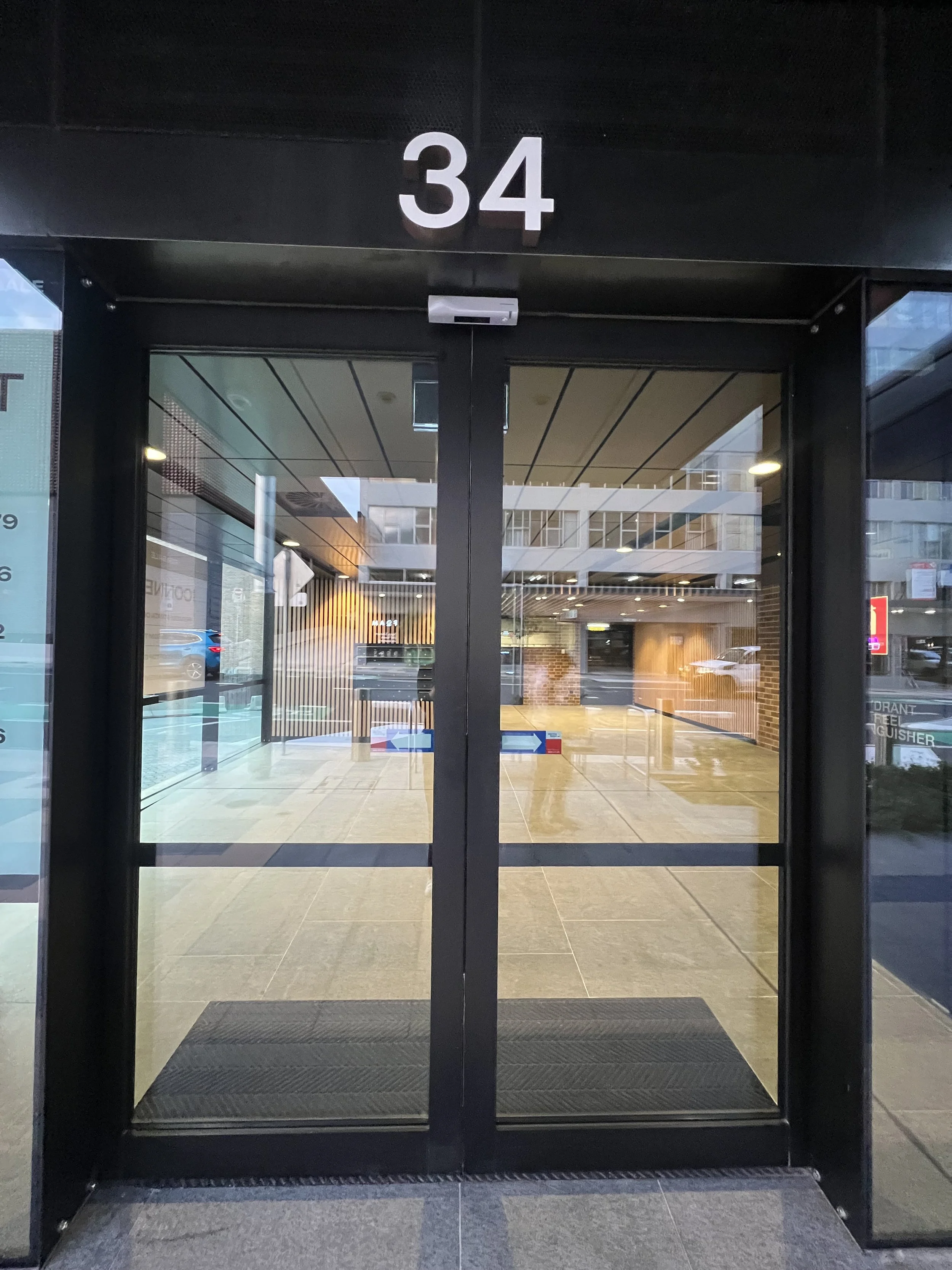 Main Entrance to Shore Orthodontics - located right next to the Crow's Nest Metro