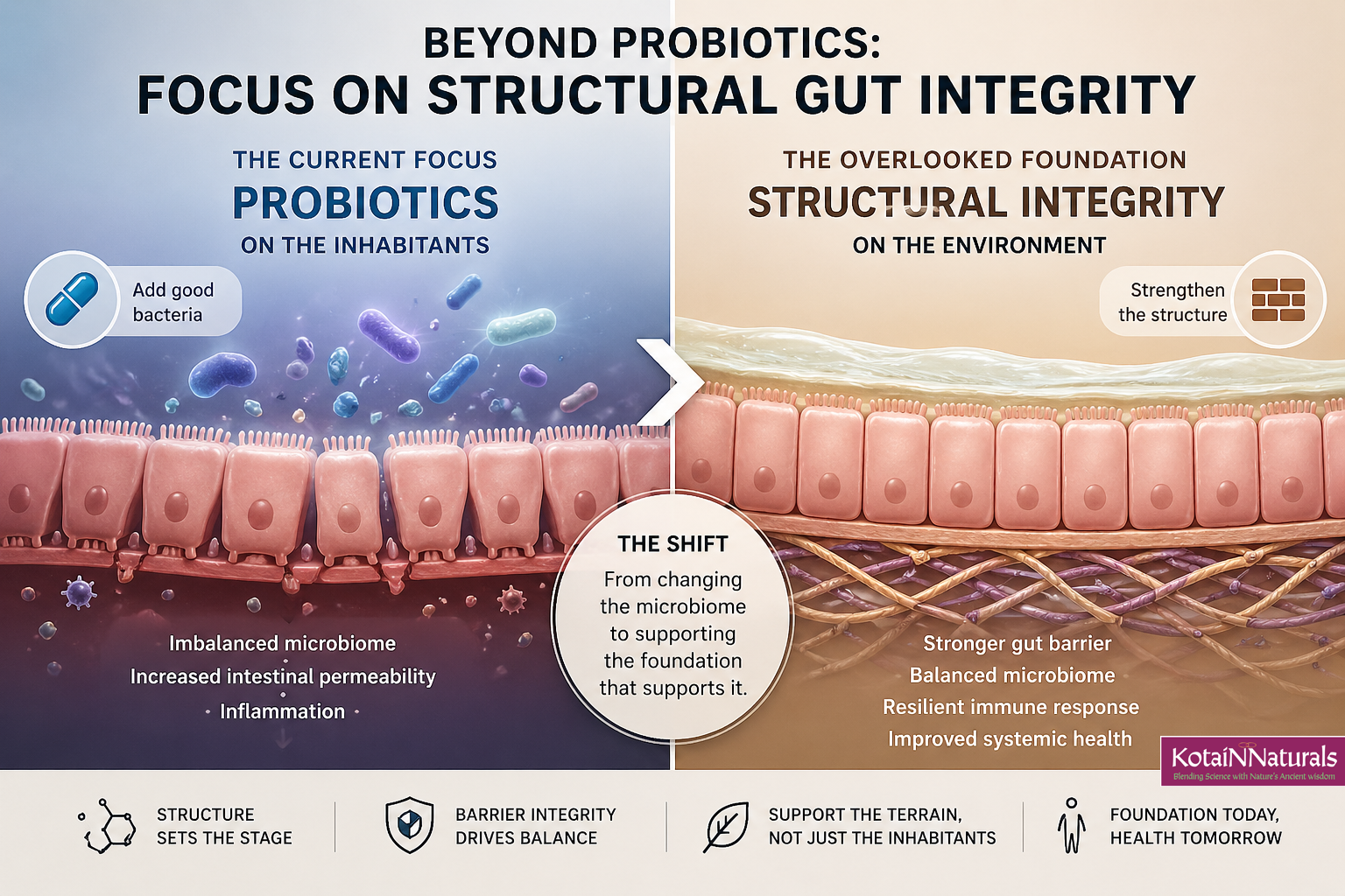 Beyond Probiotics: A Structural Approach to Gut Integrity