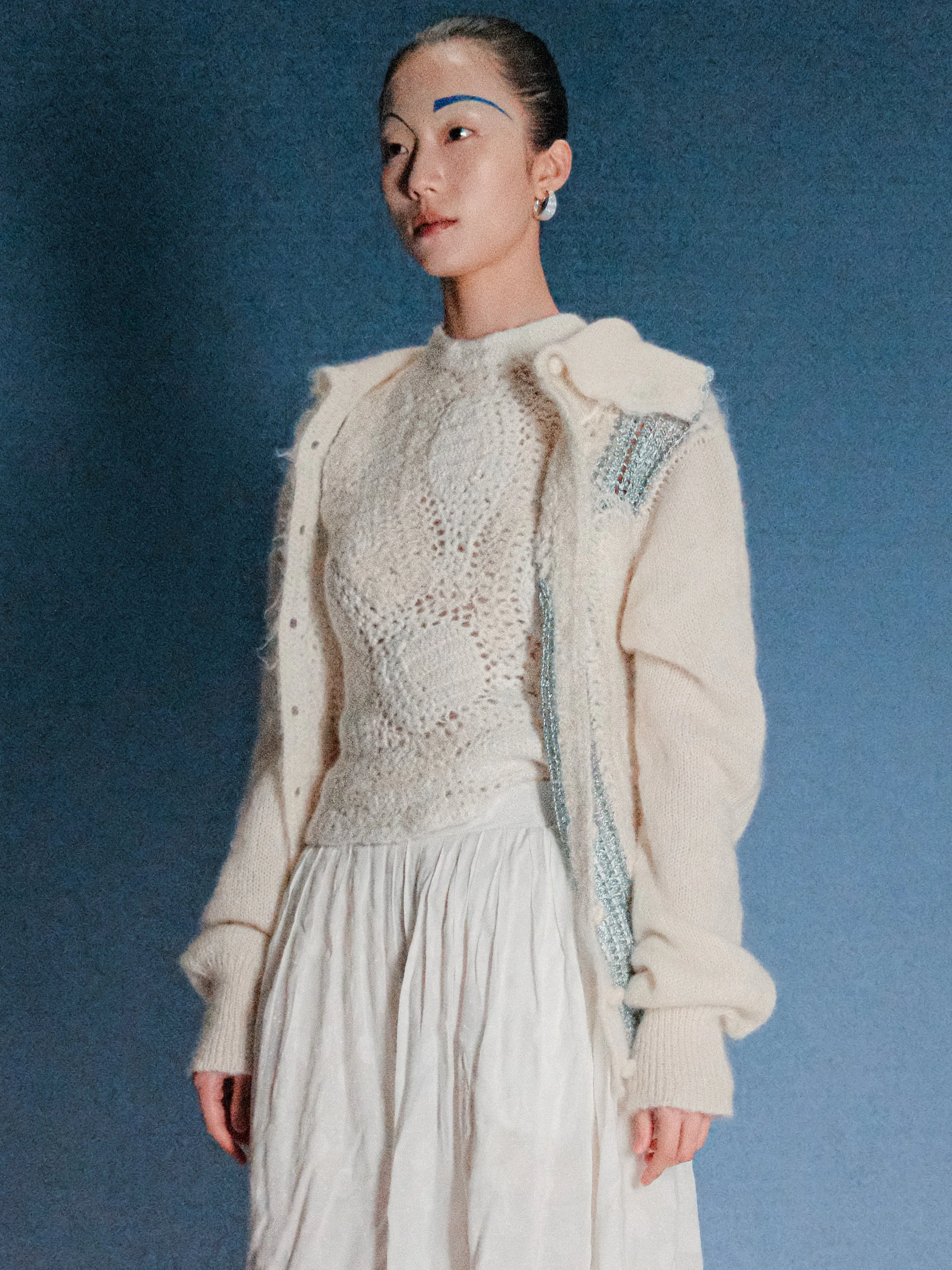 Handmade Cashmere Sea Glass Cardigan