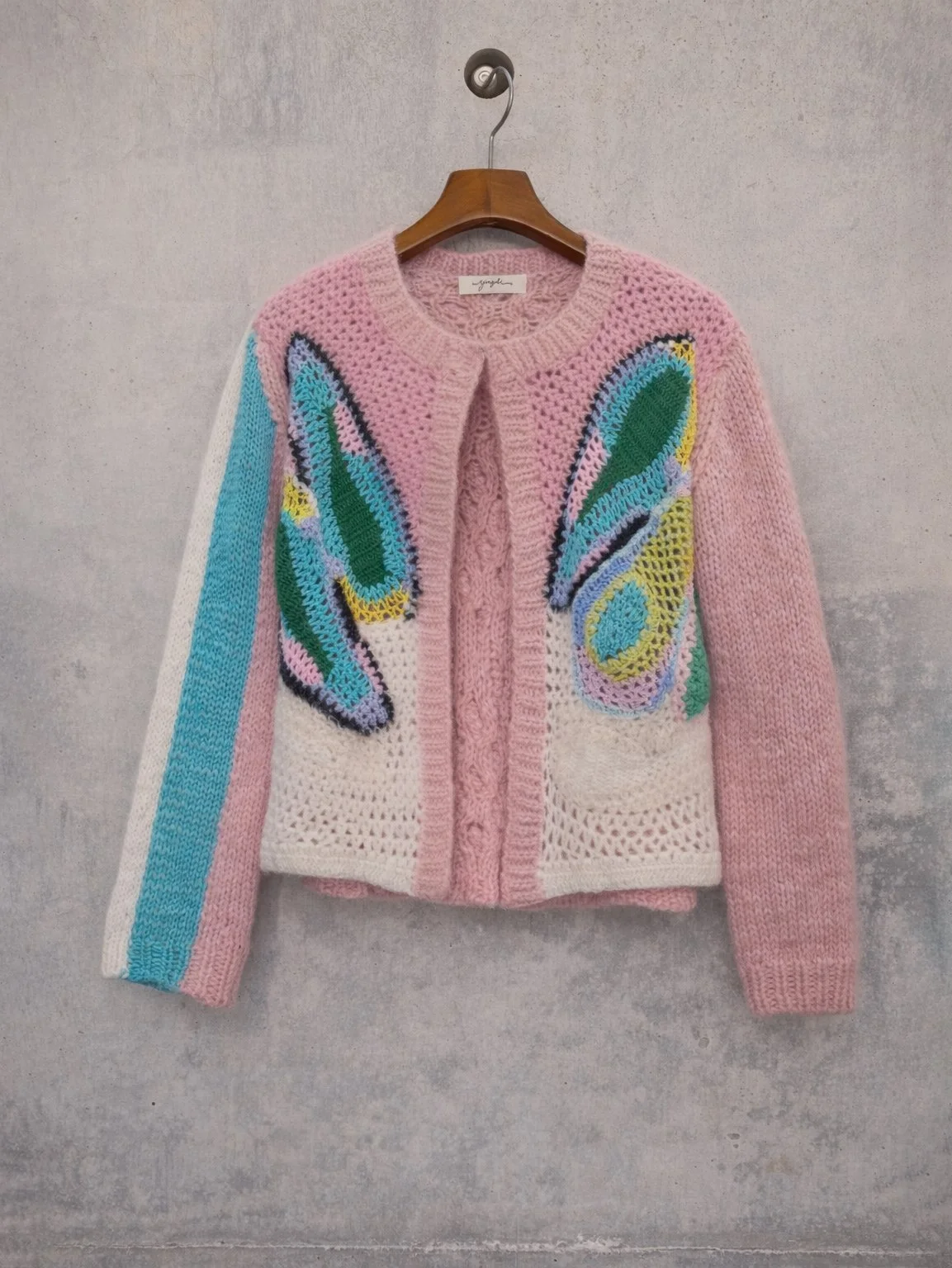 Handmade Cashmere Afterglow Wings Cardigan