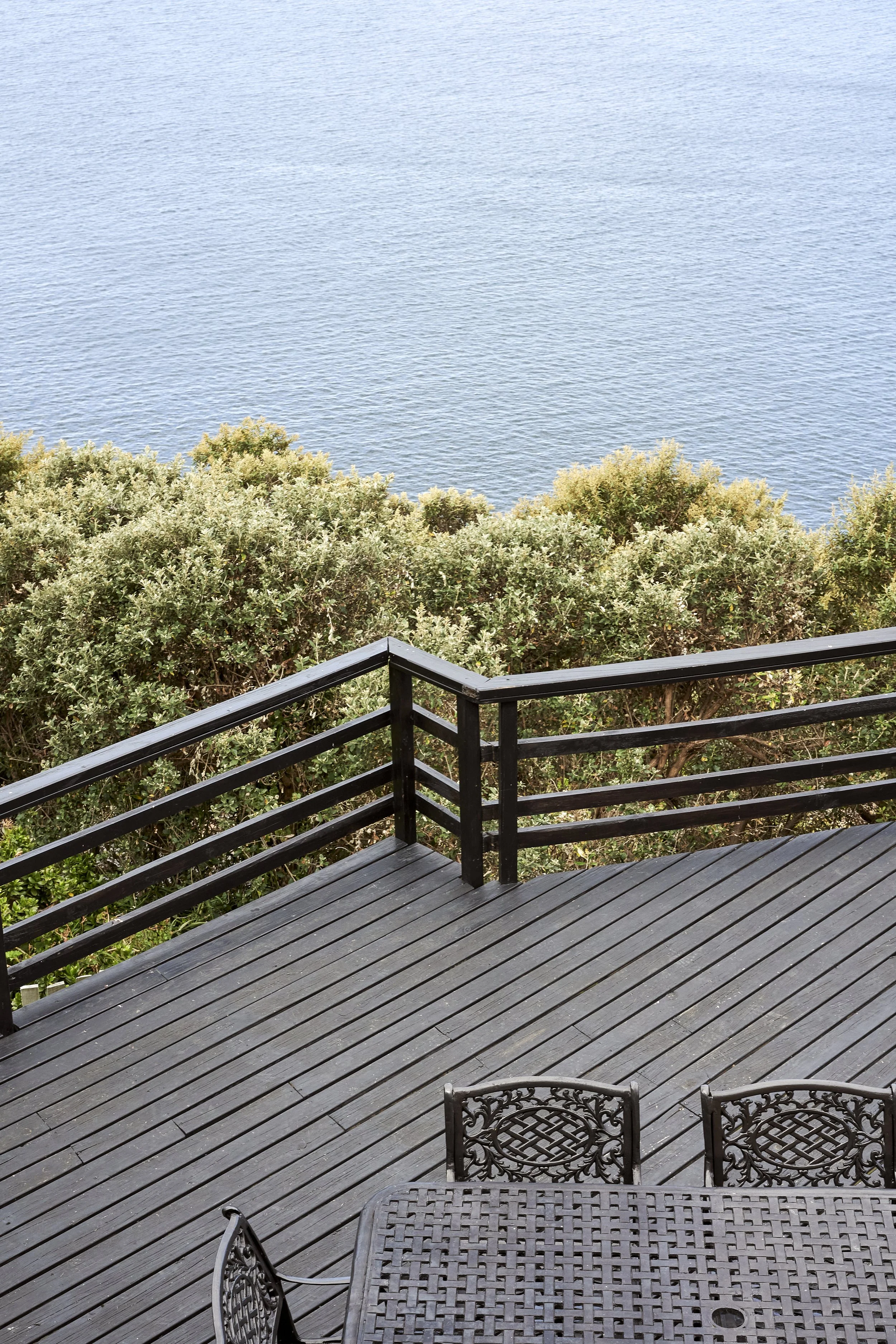 The deck at the Villa