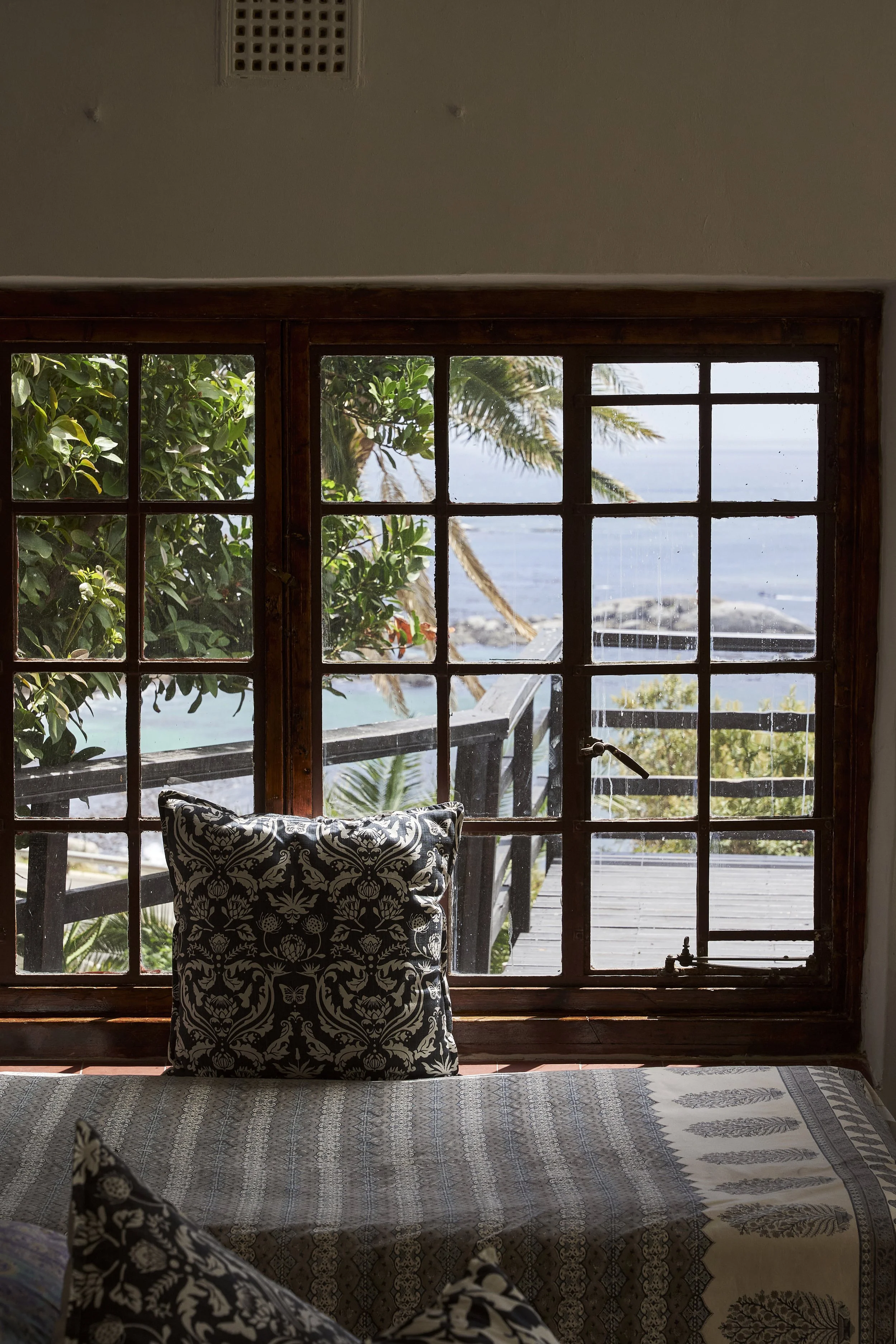 The living area in the Villa