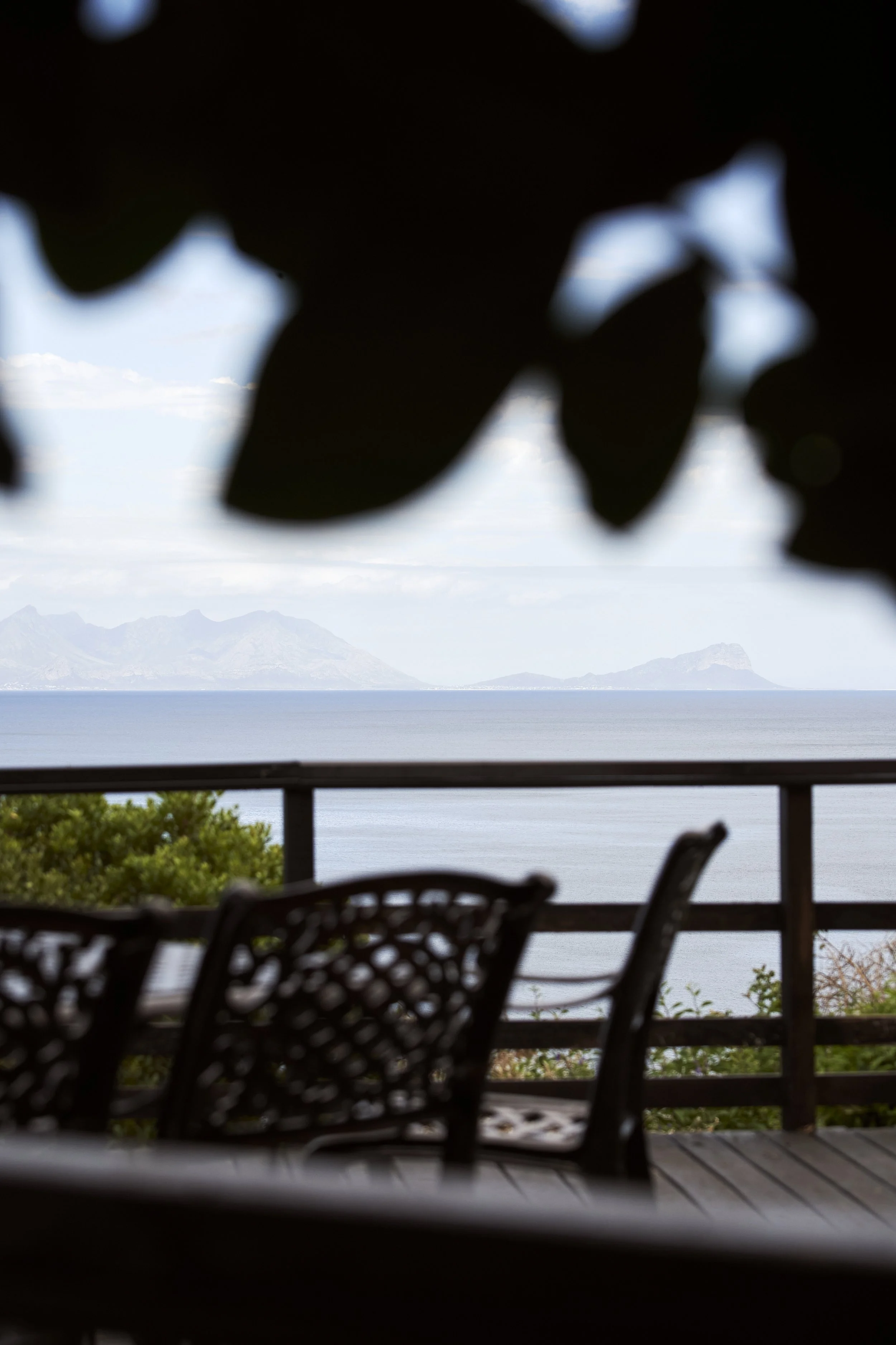 The deck at the Villa